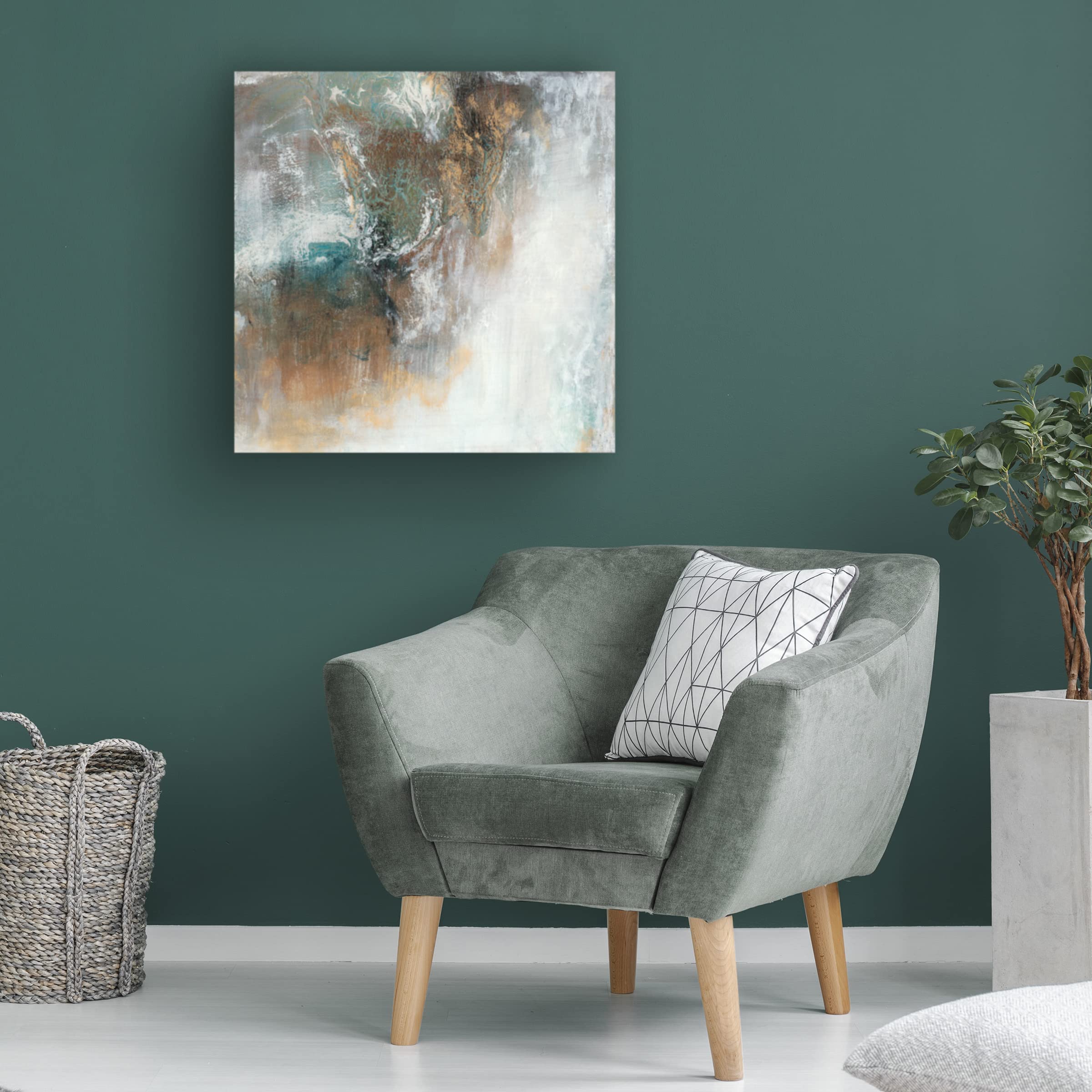 Lila Bramma 'From the Other Dimension II' Canvas Wall Art Print - Modern Abstract Painting for Living Room, Bedroom & Office Decor