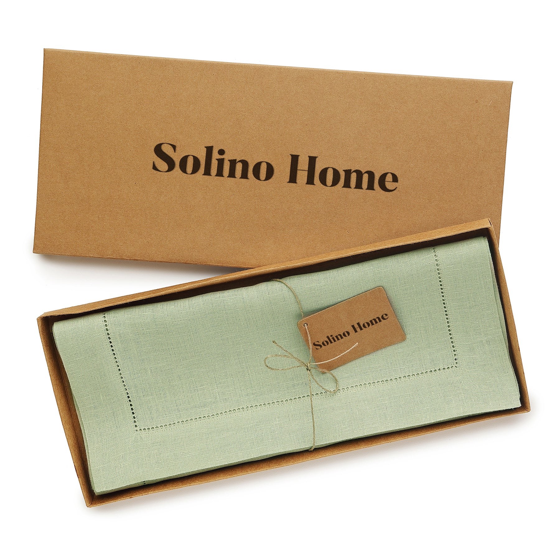 Elegant Classic Hemstitch Table Runner - Premium Linen Dining Decor for Weddings, Parties & Home Decor