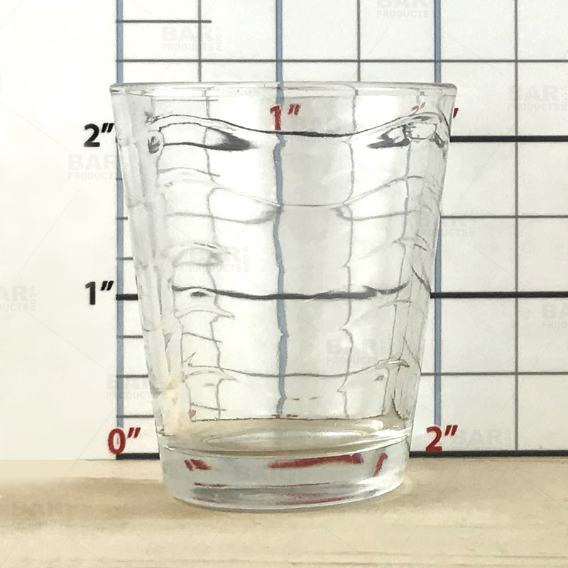 BarConic® Clear Wave 1.75 oz Shot Glass - Premium Barware for Cocktails, Liquor & Party Drinking - Perfect for Home Bars, Parties & Gifts