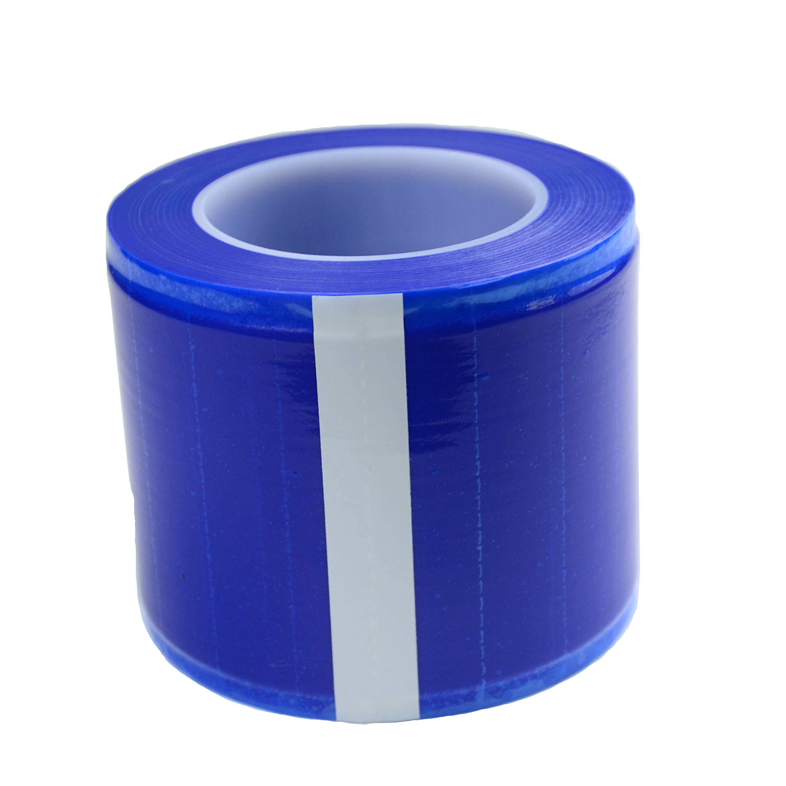 1200 Sheets Disposable PE Barrier Tape Film Roll - 4 x 6 Inch Adhesive Protective Plastic Wrap for Tattoo, Surface Protection & Cleaning (Blue) | Ideal for Tattoo Studios, Medical Clinics & Home Sanitation