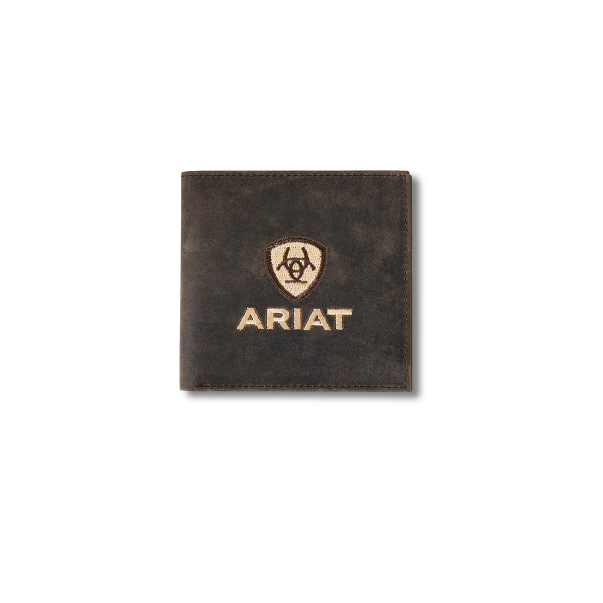 Ariat Genuine Horse Leather Bifold Wallet for Men - Slim RFID Blocking Money Clip Card Holder - Perfect for Everyday Use, Travel & Gifting