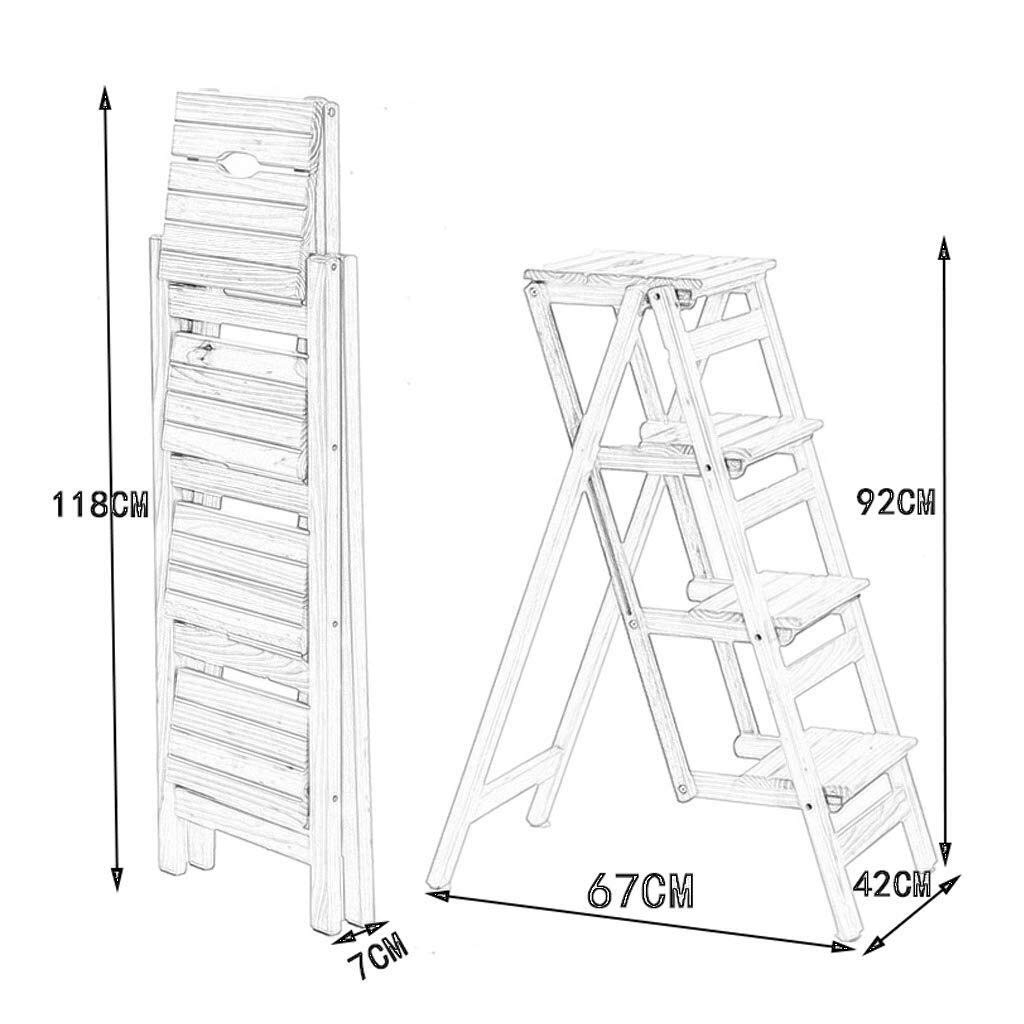 NEVKA Foldable Step Stool for Home, Multifunctional Storage Shelf & Flower Stand, Kitchen Ladder Chair for Office, Living Room, and Bedroom Use - Perfect for Reaching High Places, Organizing, and Decorating