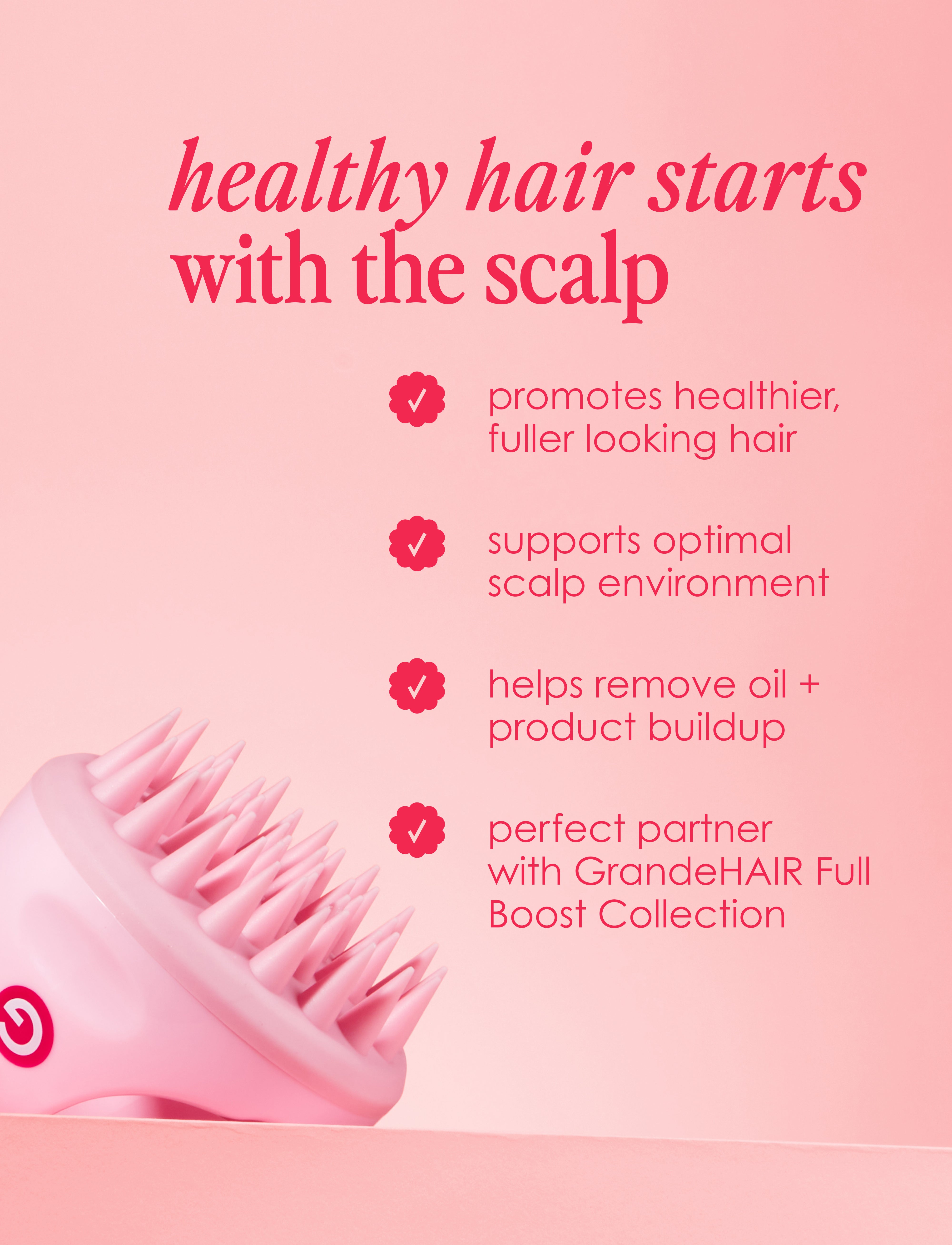 Stimulating Scalp Massager for Hair Growth & Relaxation - Electric Head Massager with Vibration - Perfect for Stress Relief, Headache Relief & Improved Blood Circulation at Home or Salon