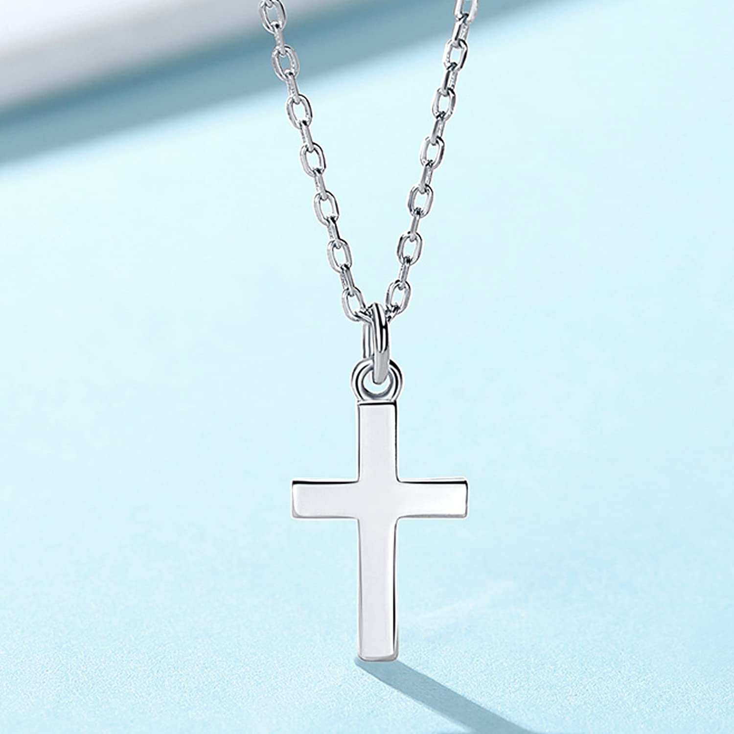 Elegant Small Cross Pendant Necklace for Women - Minimalist Religious Jewelry - Perfect Mothers Day & Birthday Gift - Ideal for Church, Weddings & Everyday Wear