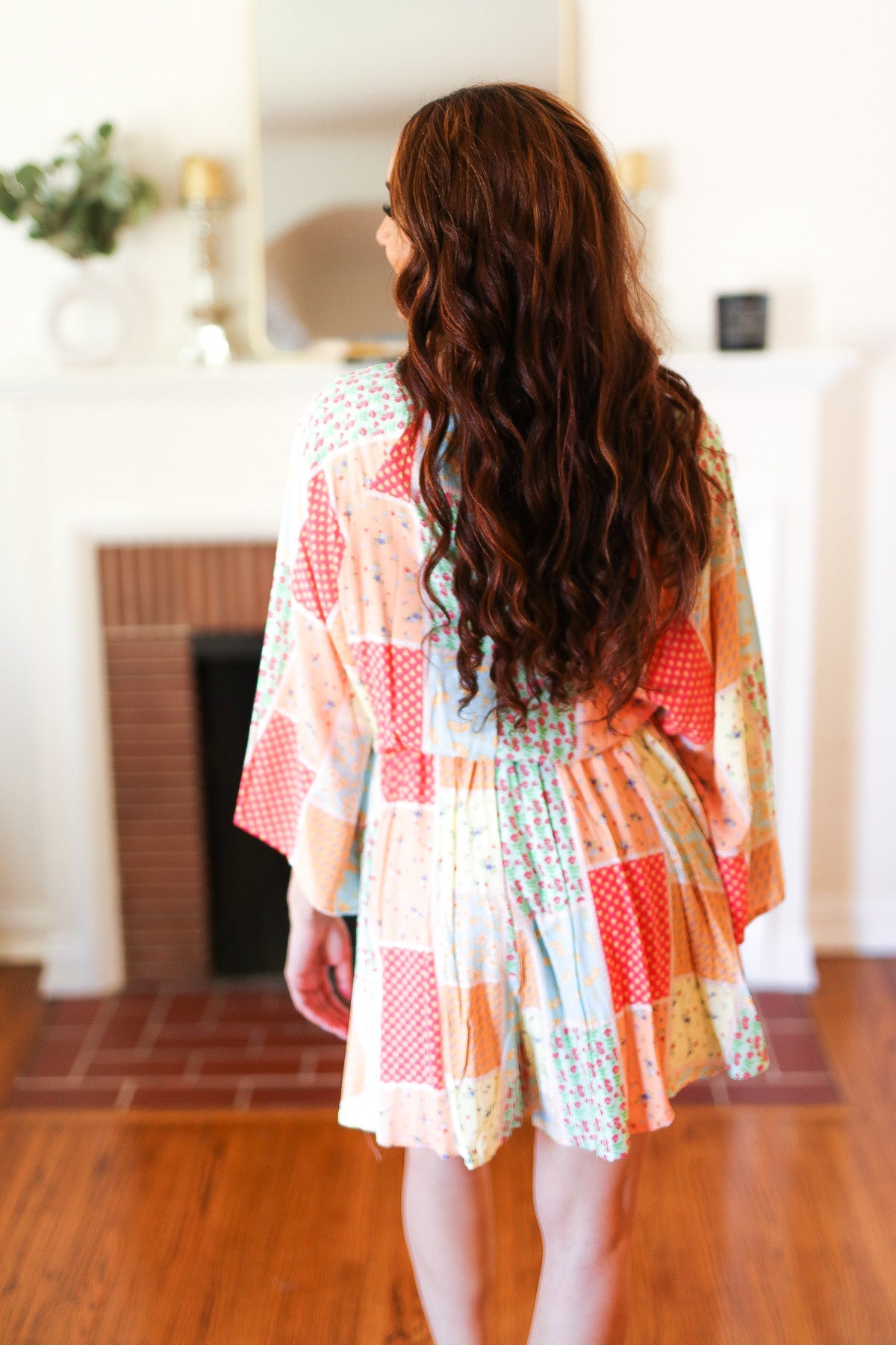 Stylish Multicolor Paisley Patchwork Surplice Romper for Women | Trendy Summer Outfit for Beach, Vacation & Casual Wear
