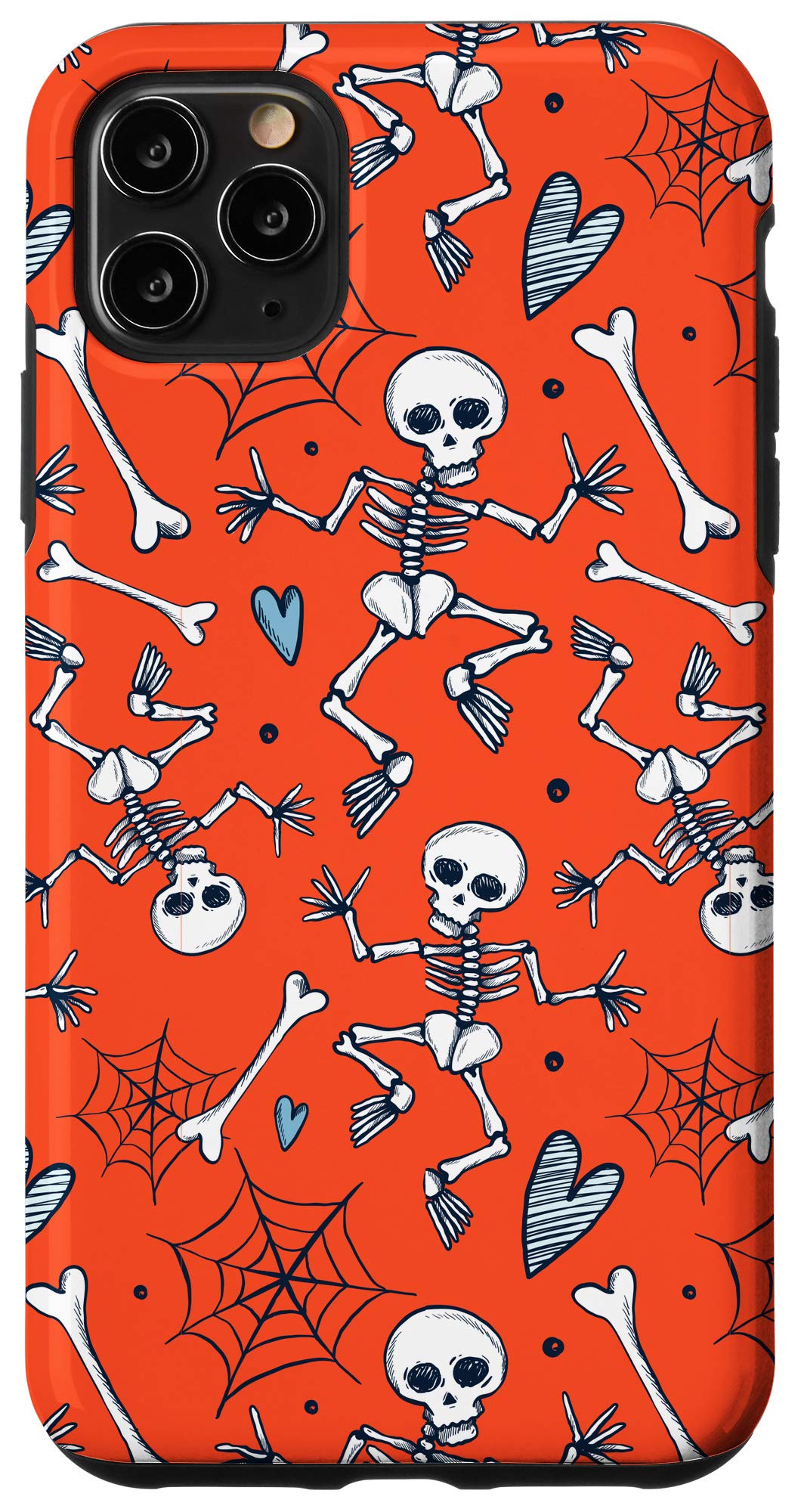 Scary Skeleton iPhone 11 Pro Max Phone Case - Halloween Horror Protective Cover for iPhone 11 Pro Max - Perfect for Halloween Parties, Cosplay & Spooky Themed Events
