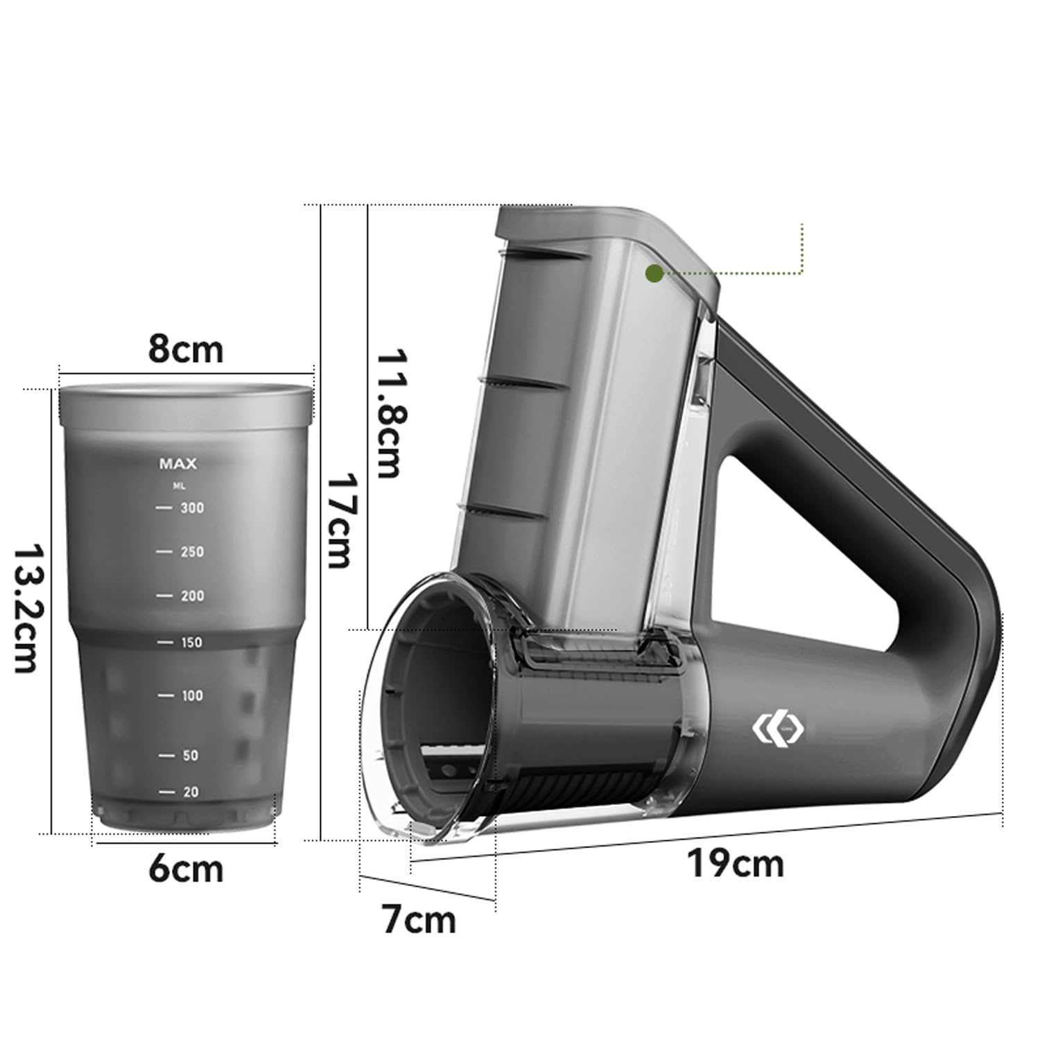 Electric Vegetable Slicer - Handheld Salad Maker & Food Processor with 4 Blades for Fruits, Vegetables, Ice Shaving - Compact Kitchen Gadget for Healthy Meal Prep & Quick Salad Making (Black)