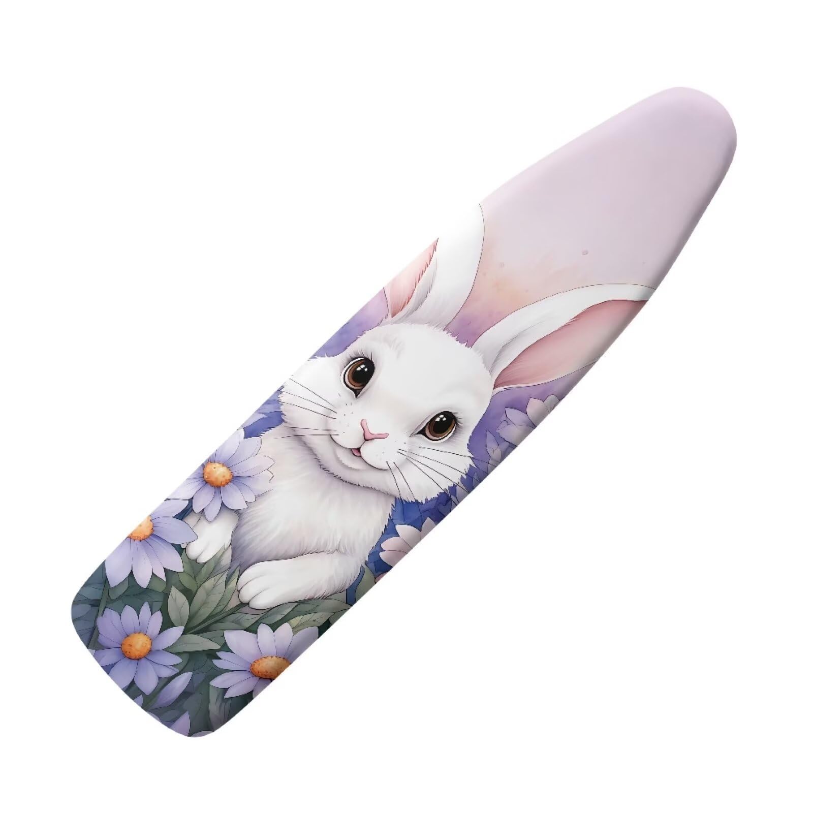Easter Bunny Spring Flowers Ironing Board Cover and Pad Set - Heat Resistant Ironing Board Protector for Home Decor, Easter & Spring Holiday Decoration - Perfect for Laundry Room, Craft Room, and Seasonal Home Styling