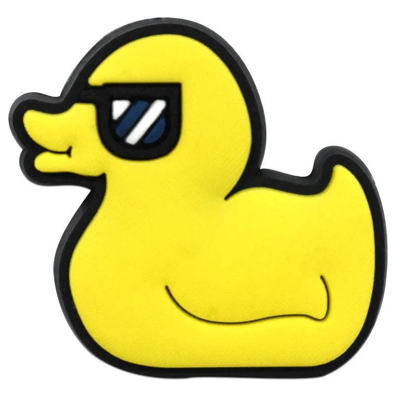 Duck Shoe Charms for Crocs & Sandals - Cute Decor Pins for Kids, Boys, Girls, Men & Women - Perfect for Clogs, Jeans & Buckle Shoes - Fun Accessories for School, Parties & Everyday Wear