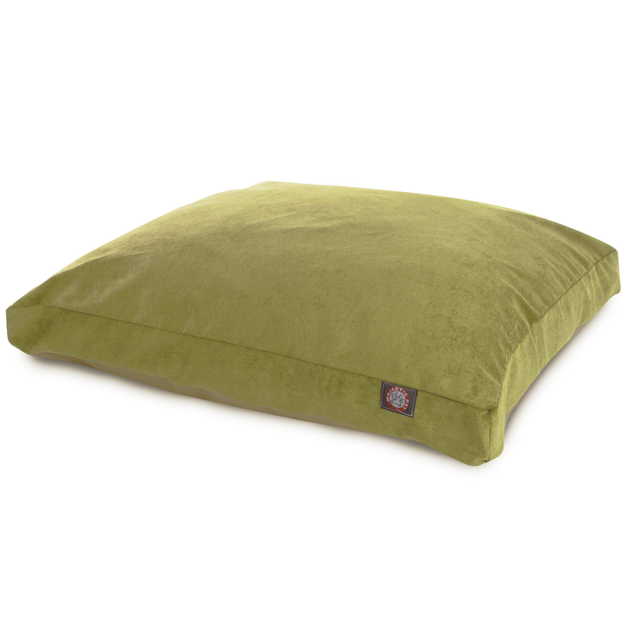 Majestic Pet Villa Rectangle Washable Dog Bed - Non-Slip Comfortable Pet Crate Bed with Removable Cover - Kennel Sleeping Bed for Small Dogs (Polyester Fiber, Apple Green) - Perfect for Crates, Living Rooms & Bedrooms