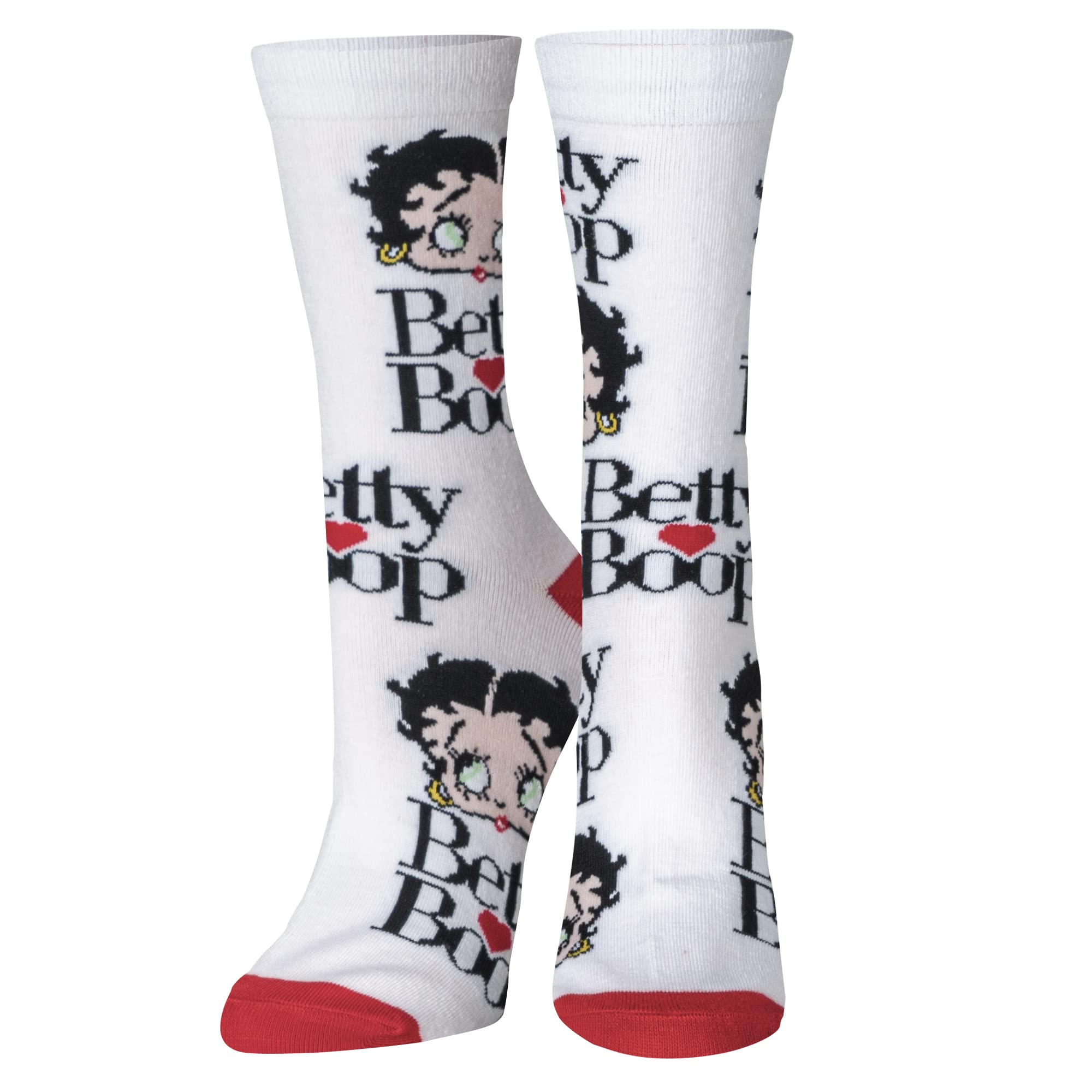 Betty Boop Novelty Crew Socks for Women - Fun Printed Crazy Socks - Perfect for Cosplay, Gifts & Everyday Fashion