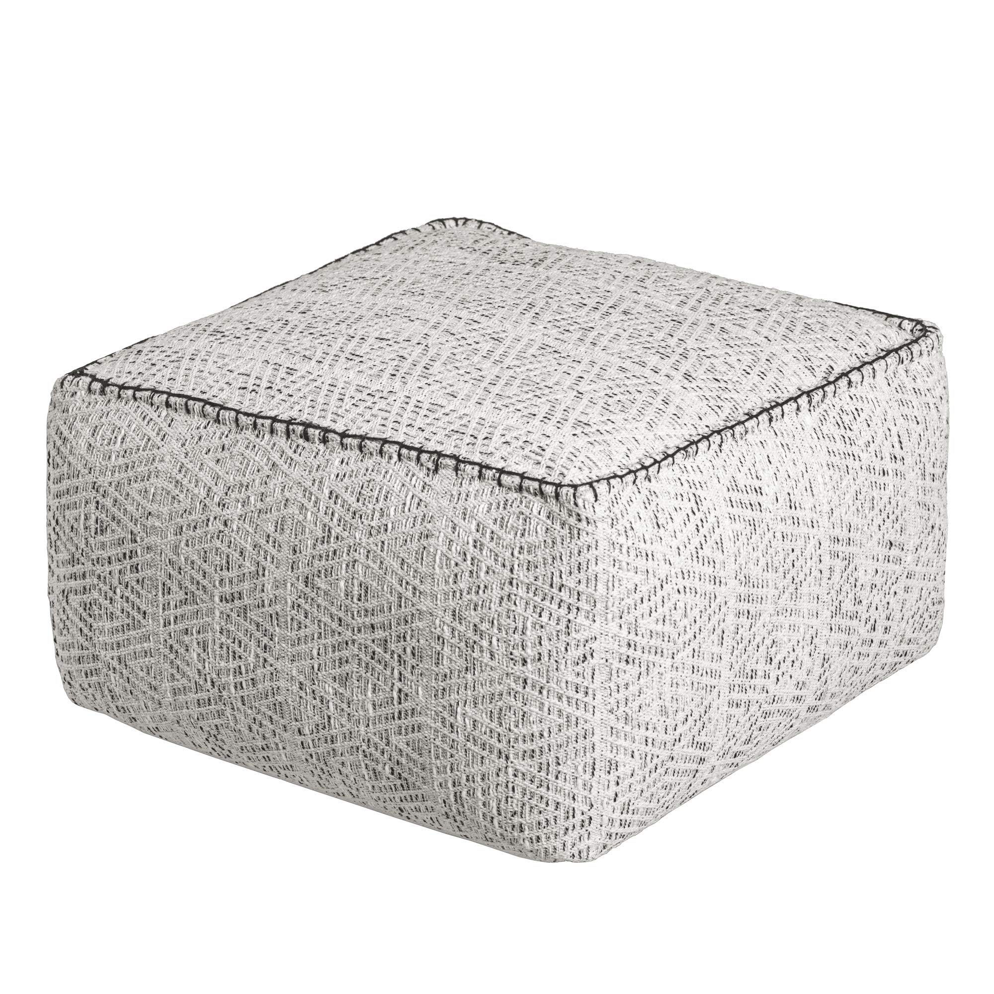 Handcrafted MH London Square Diamond Pouffe - 20