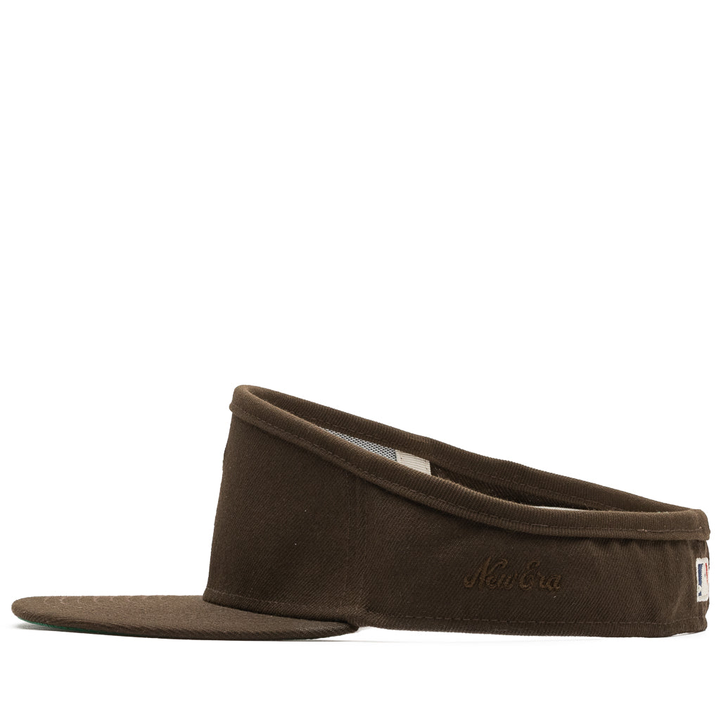 New Era x Fear Of God 59FIFTY Fitted Cap - Walnut Brown Adjustable Baseball Hat for Men - Perfect for Streetwear, Sports & Casual Outfits