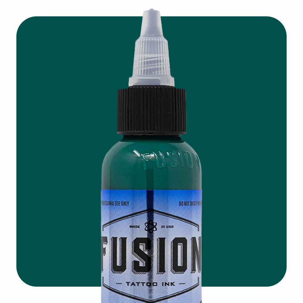 Premium Fusion Tattoo Ink Set - 4 Pack Gradient Green with White (1oz Each) - Professional Body Art Supplies for Tattoo Artists & Beginners - Perfect for Sleeves, Cover-ups & Detailed Work