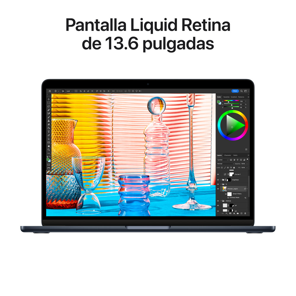 Apple MacBook Air 13-inch with M2 Chip - 8-Core CPU, 10-Core GPU, 512GB SSD, Midnight Blue | Lightweight Laptop for Work, Travel & College