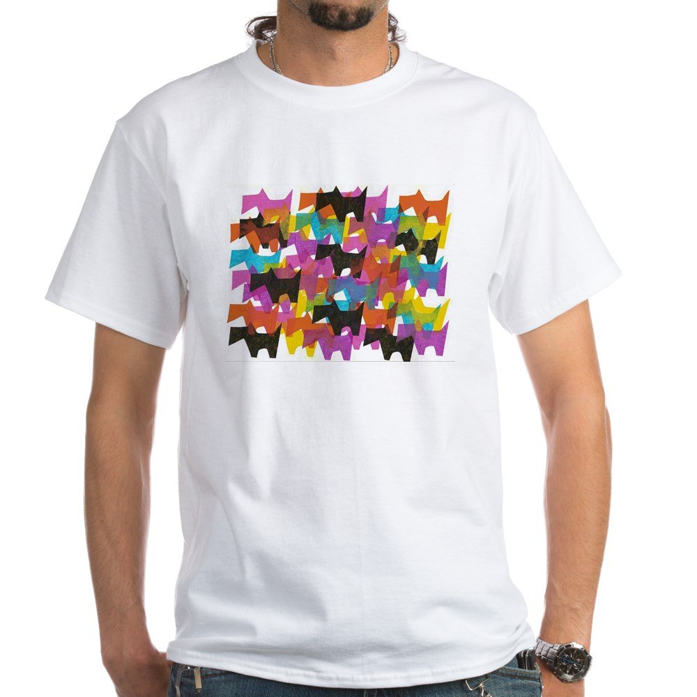 Toomanyscotties 100% Cotton T-Shirt - White | Comfortable & Breathable Casual Tee for Men & Women | Perfect for Daily Wear, Gifts & Dog Lover Apparel