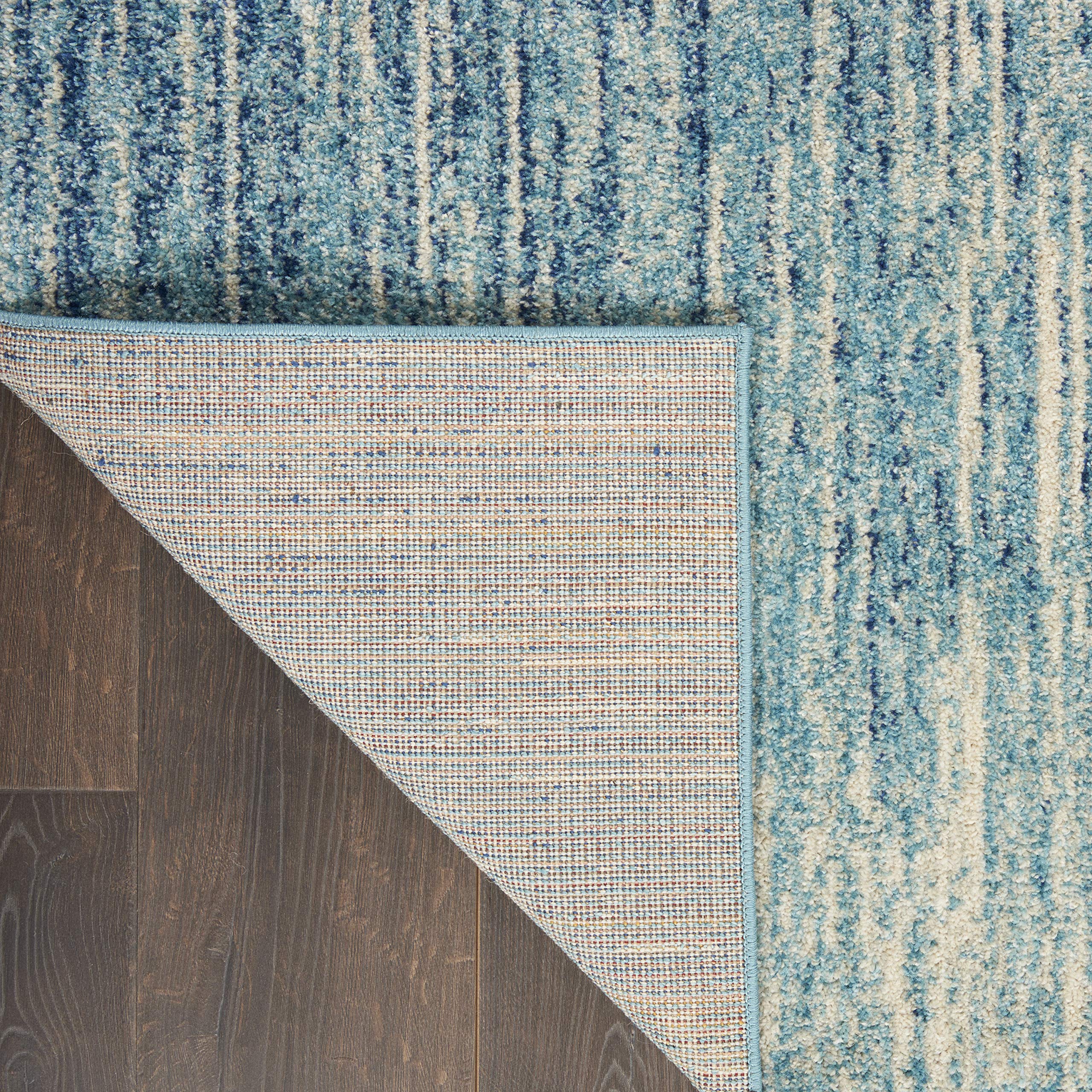 Nourison Passion Abstract Navy/Light Blue 8' x 10' Area Rug - Easy Clean, Non-Shedding, Stain Resistant - Perfect for Bedroom, Living Room, Dining Room & Kitchen Decor (8x10)