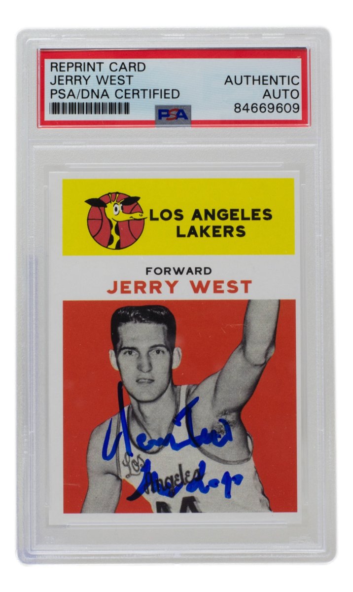Jerry West Autographed 1961 Fleer Lakers Rookie Card #43 - PSA/DNA Certified - Perfect for NBA Memorabilia Collectors & Lakers Fans