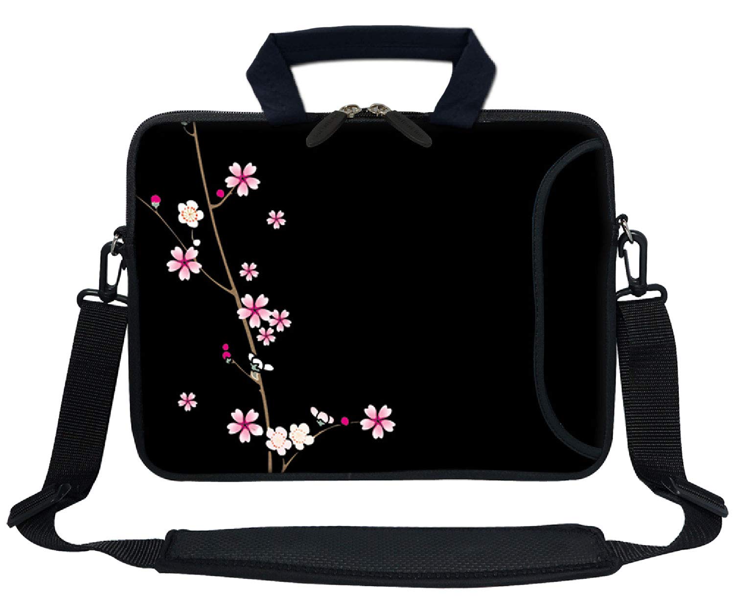 Meffort 13.3 Inch Neoprene Laptop Sleeve Case with Side Pocket - Compatible with MacBook Air/Pro, Chromebook & 12.5-13.3 Inch Laptops - Perfect for Work, School & Travel Protection