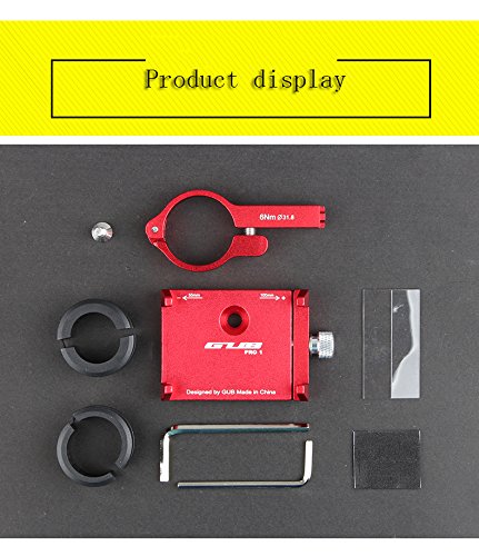 GUB PRO1 Universal Aluminum Bike Phone Mount - Adjustable Bicycle Handlebar Holder for 3.5-6.2 Inch Smartphones | Perfect for Cycling, Commuting & Outdoor Adventures
