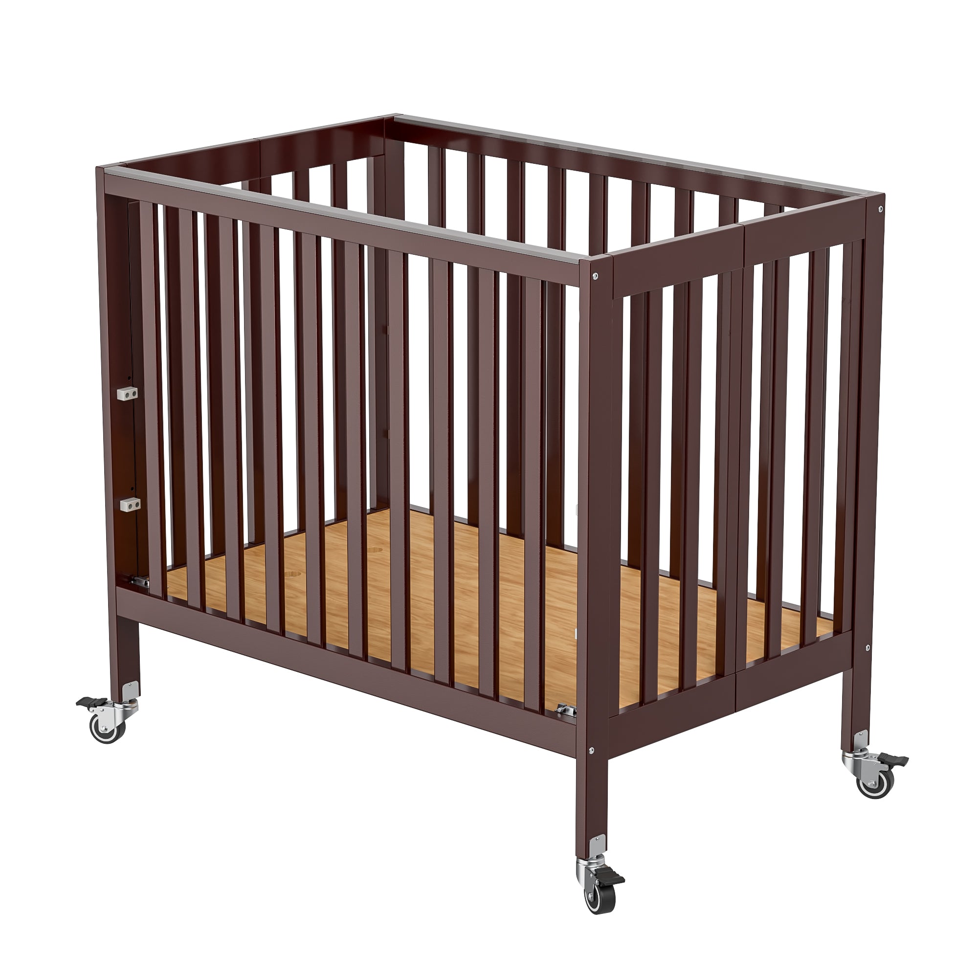 Fizzy 3-Level Portable Baby Crib with Free Mattress - Lightweight Foldable Travel Crib for Newborns & Toddlers - Perfect for Home, Travel, and Daycare Use