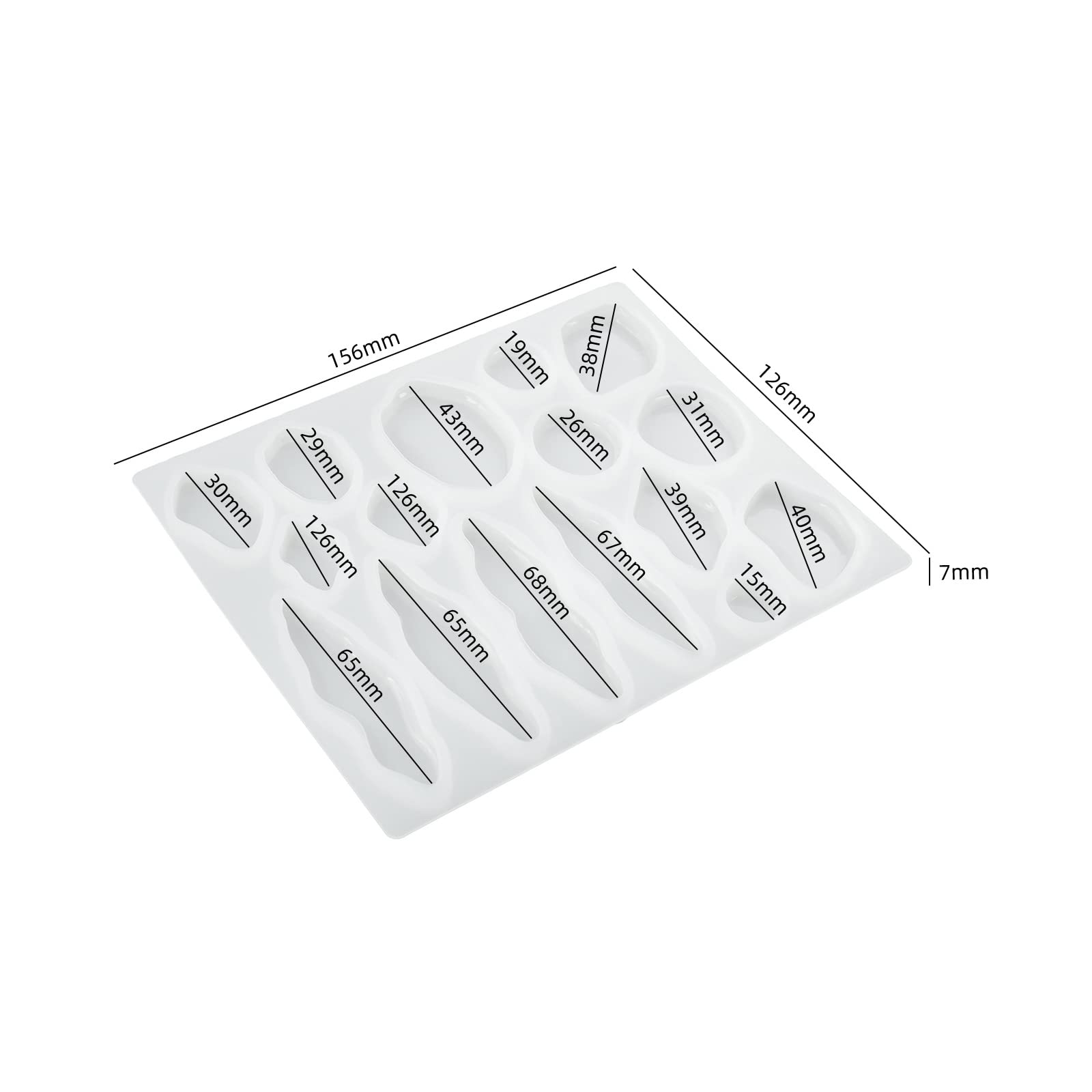 16-Piece Hairpin Jewelry Resin Molds Set - Silicone Hair Clip Molds for Epoxy Resin Crafts, Keychains, Bookmarks & Pendants | DIY Jewelry Making Supplies for Hair Accessories, Gifts & Home Decor