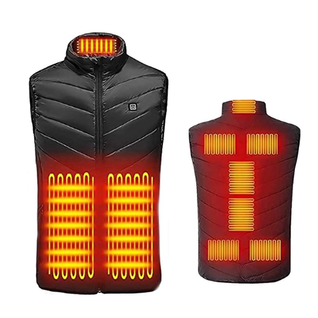 Heated Vest for Men - USB Rechargeable Winter Jacket with 9 Heating Zones | Outdoor Activities, Hiking, Camping & Cold Weather Wear