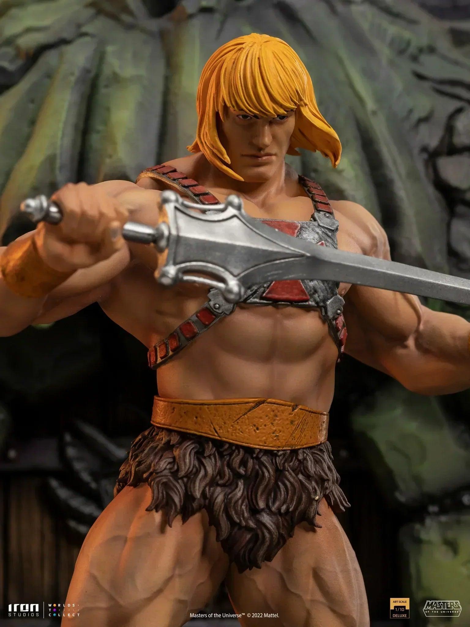Iron Studios Masters of the Universe He-Man Deluxe BDS Art Scale 1/10 Statue - Collectible Action Figure for Display & Home Decor, Perfect for Fans & Gift Giving