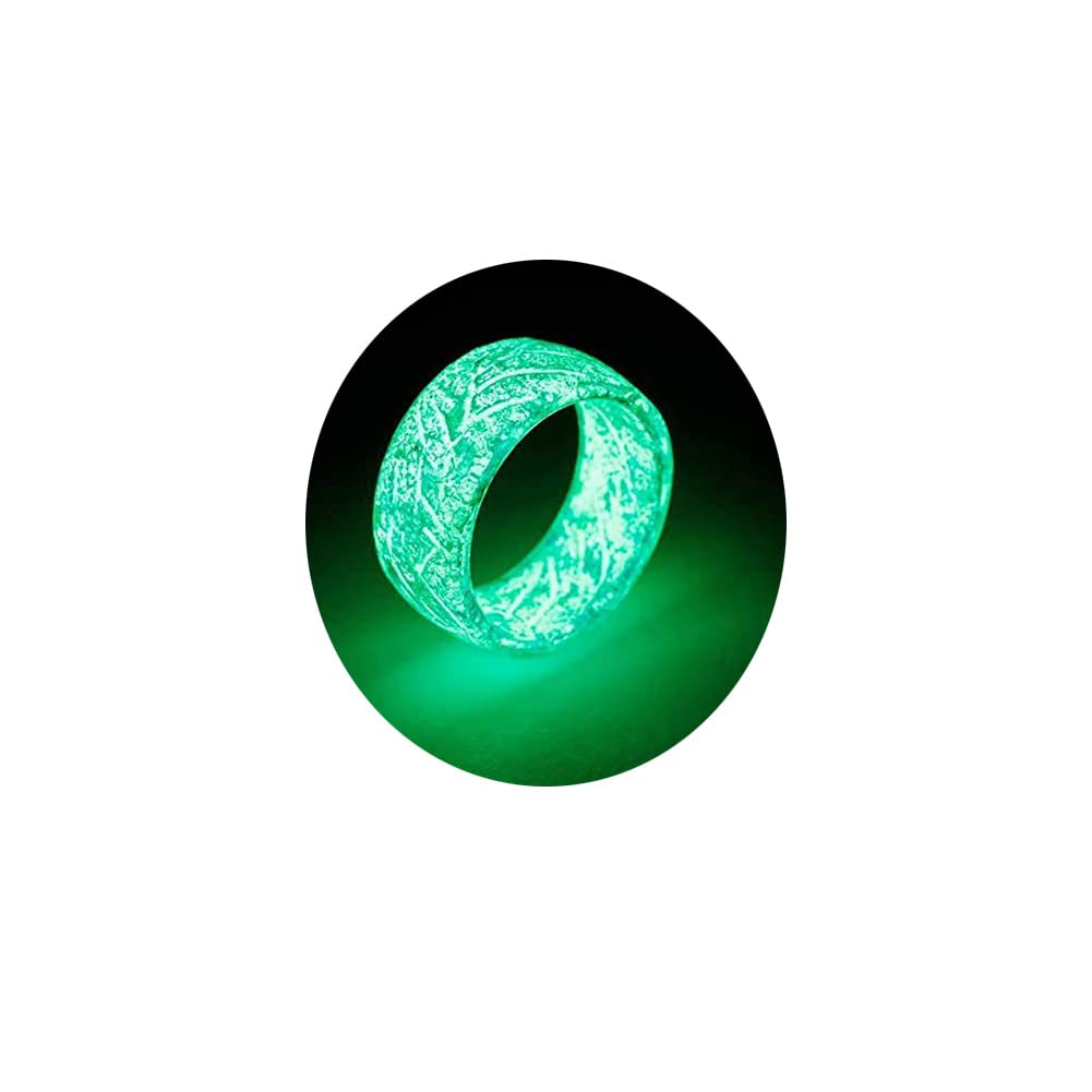 Glow in the Dark Rings for Women & Men - Pink, Green, Blue Venus Orb Trendy Resin Glow Rings - Acrylic Aesthetic Jewelry for Girls & Boys - Perfect for Parties, Raves, Concerts and Night Events