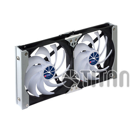 Titan 120mm Dual Multi-Purpose Rack Mount Cooling Fans - High Performance Computer Case & Server Cooling Solution for Gaming PC, Data Center & Home Office Use