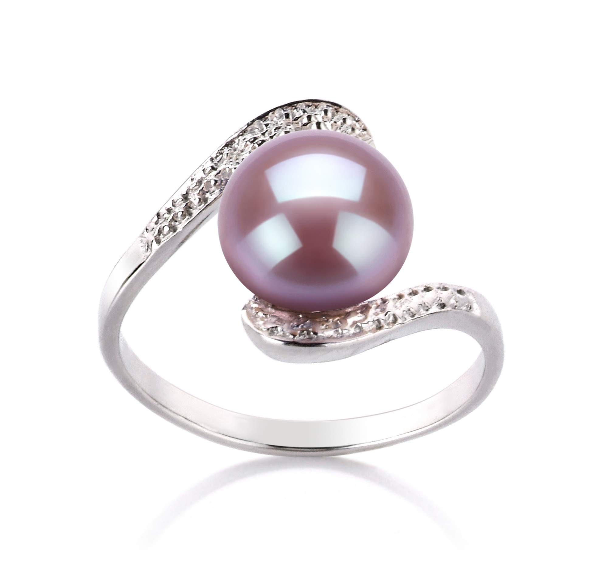 Chantel Lavender 9-10mm AA Quality Freshwater Pearl Ring in 925 Sterling Silver for Women - Elegant Jewelry for Weddings, Anniversaries & Special Occasions