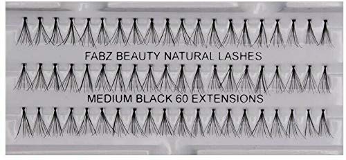 Individual False Eyelashes Flare Cluster Lash Extensions - Medium 10mm Knotted Lashes for Natural Volume & Dramatic Look | Perfect for Weddings, Parties & Daily Wear