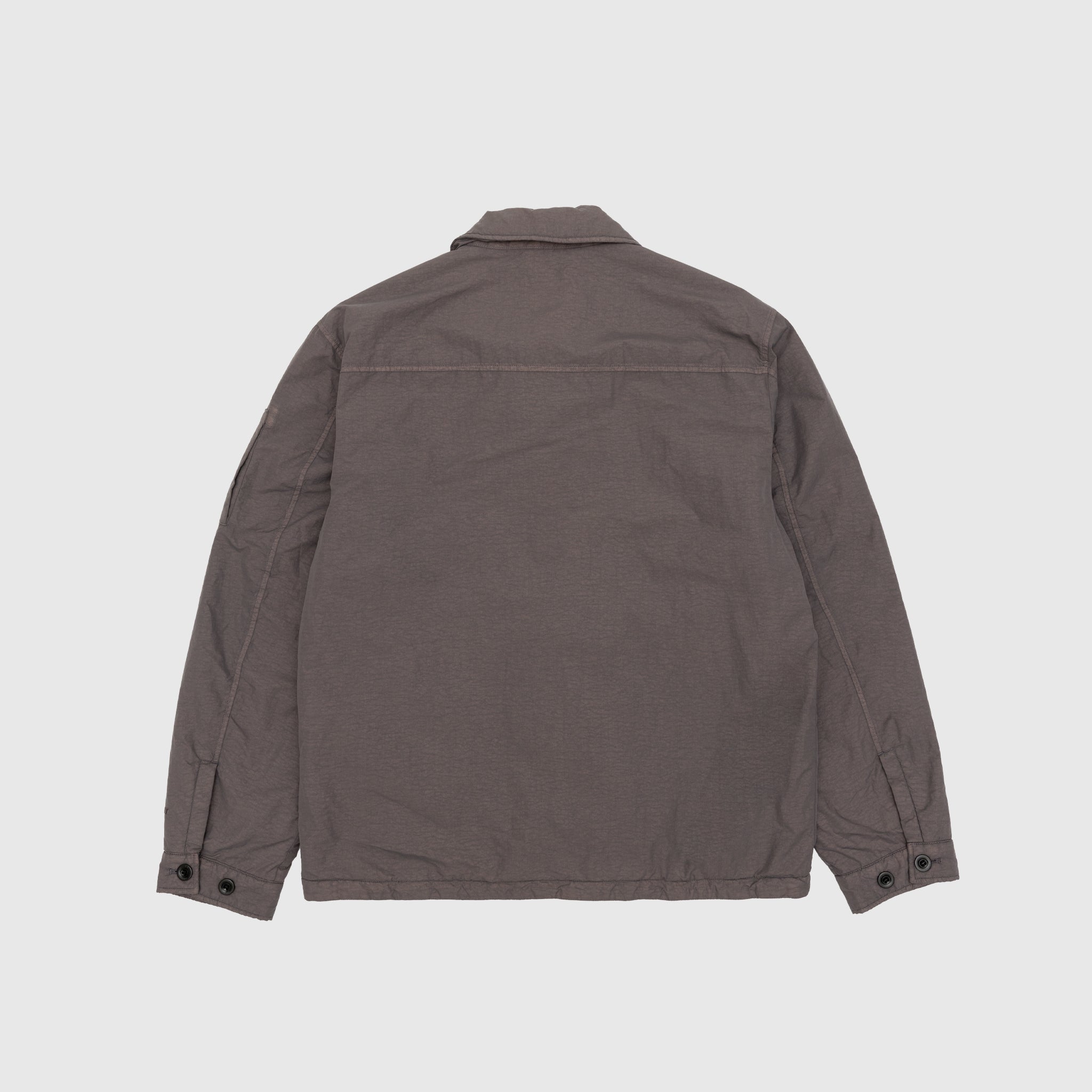FLAT NYLON BUTTON-UP STAND COLLAR JACKET - Stylish & Lightweight for Office Wear & Casual Outfits