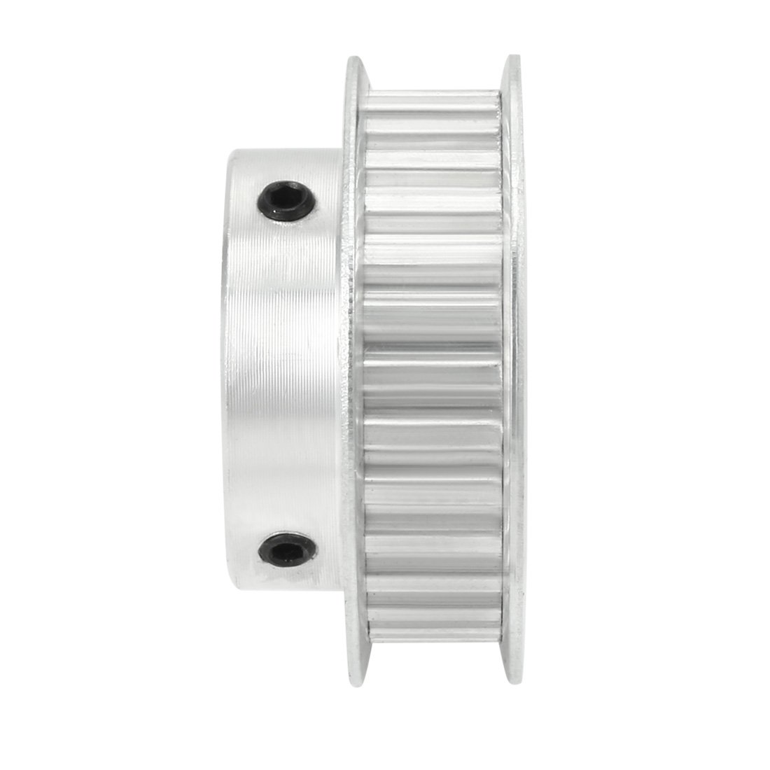 uxcell Aluminum 30 Teeth 25mm Bore 5.08mm Pitch Timing Belt Pulley - Compatible with 10mm Width Belts for 3D Printers, CNC Machines, and Industrial Automation Equipment