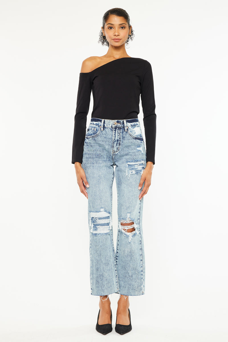 Chesney High Rise Straight Leg Jeans for Women - Stretchy Denim Pants, Comfortable & Flattering Fit - Perfect for Casual Wear, Office & Date Night