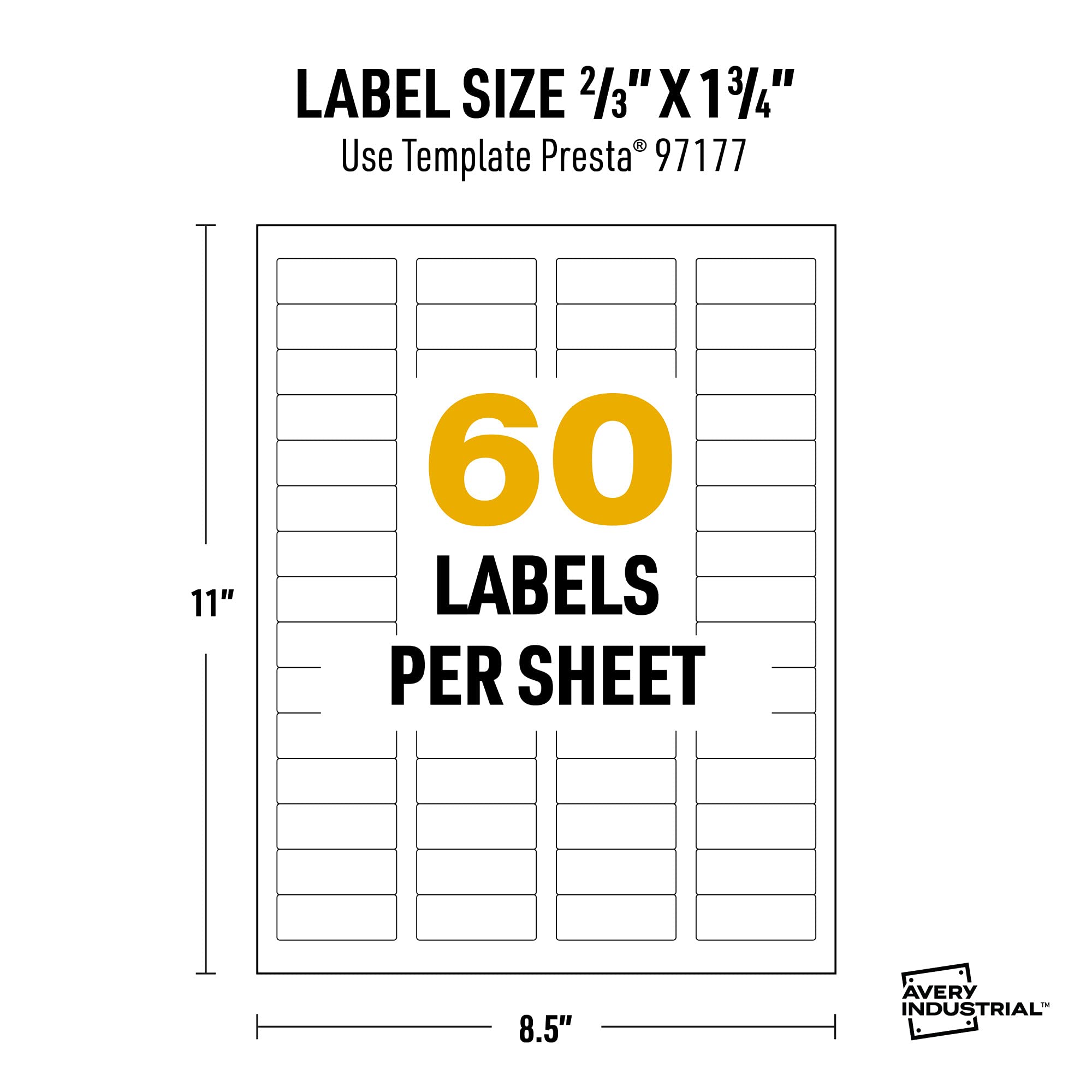 Avery UltraDuty GHS Labels - Waterproof 2/3