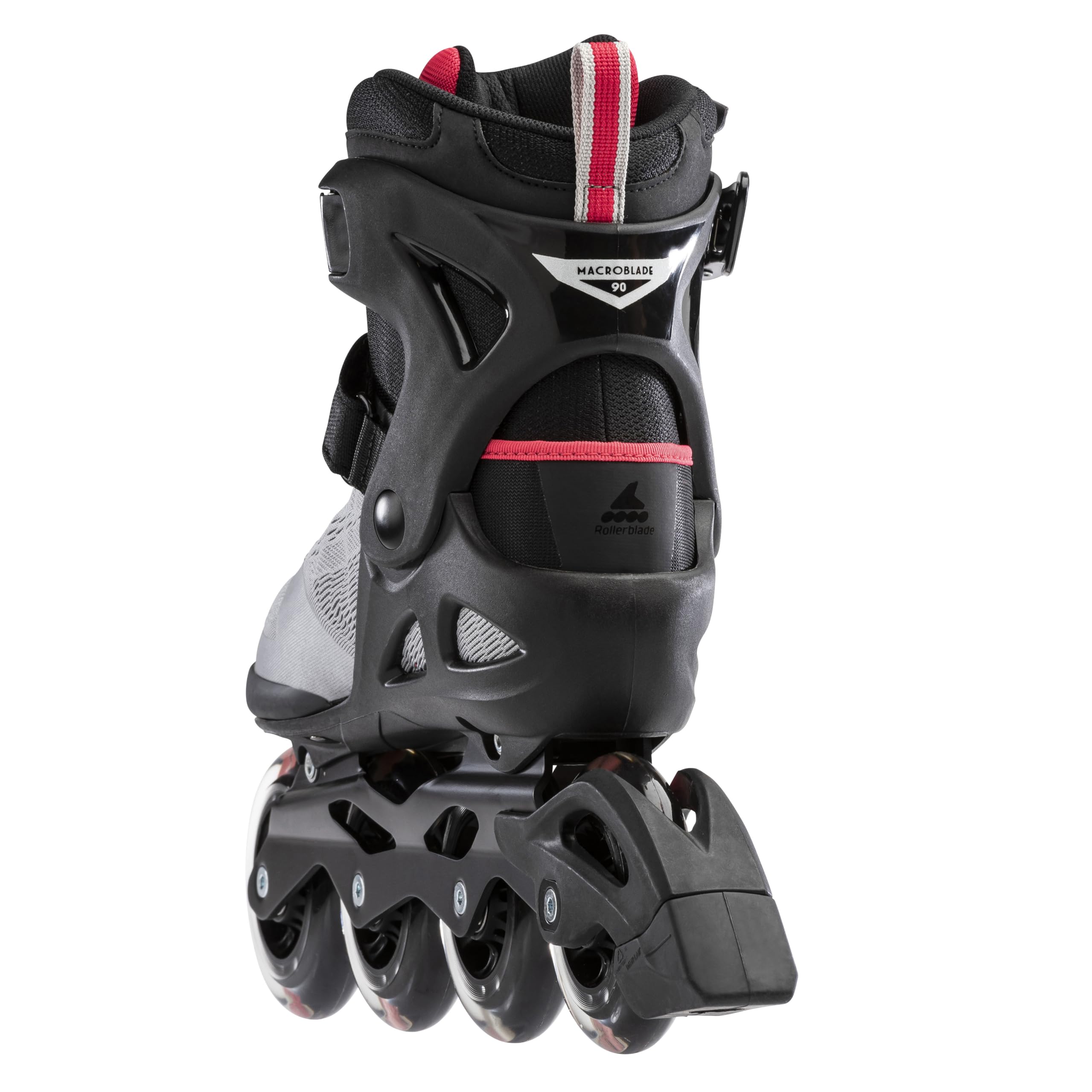 Rollerblade Women's MACROBLADE 90 W Inline Skates - Lightweight Comfortable Fitness Skates for Women, Neutral Grey/Pink, Size 245 - Perfect for Outdoor Exercise, Roller Skating Rinks & Leisure Activities