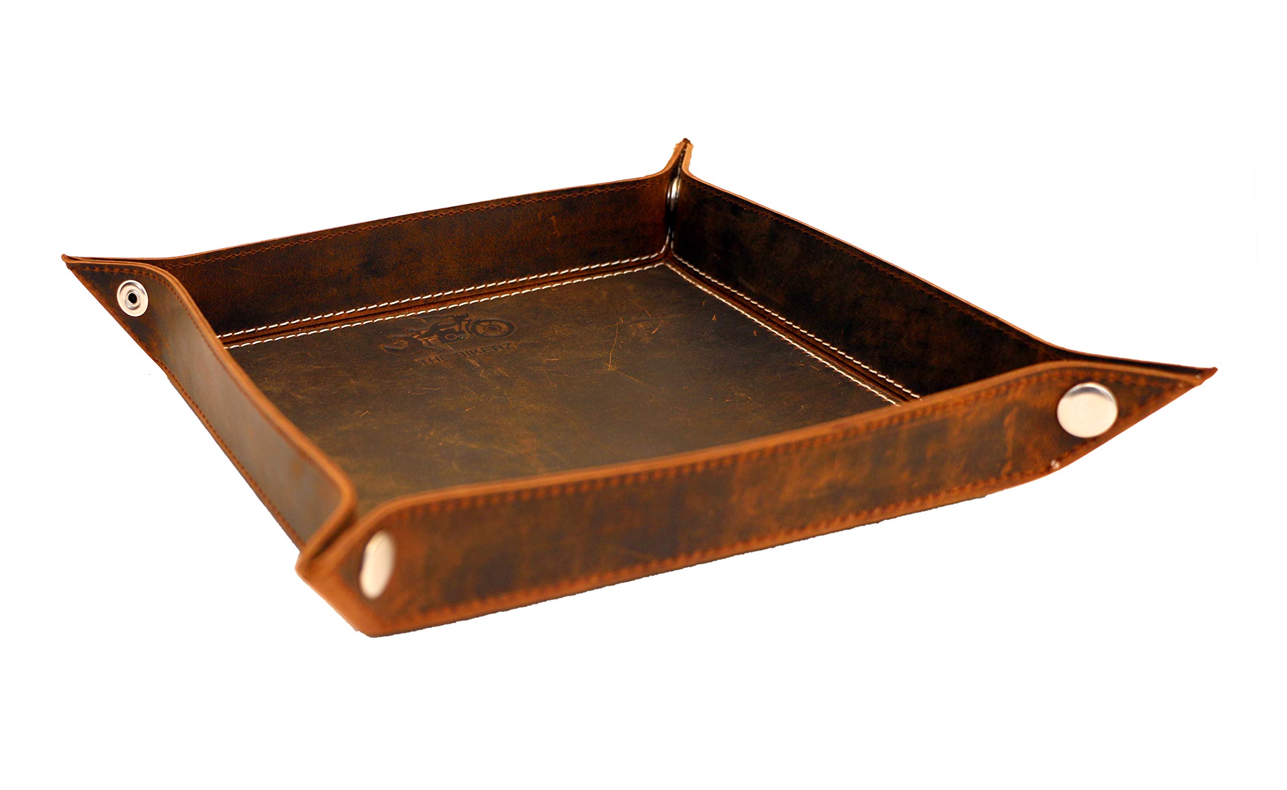 Large Multipurpose Leather Tray - Desk & Jewelry Organizer
