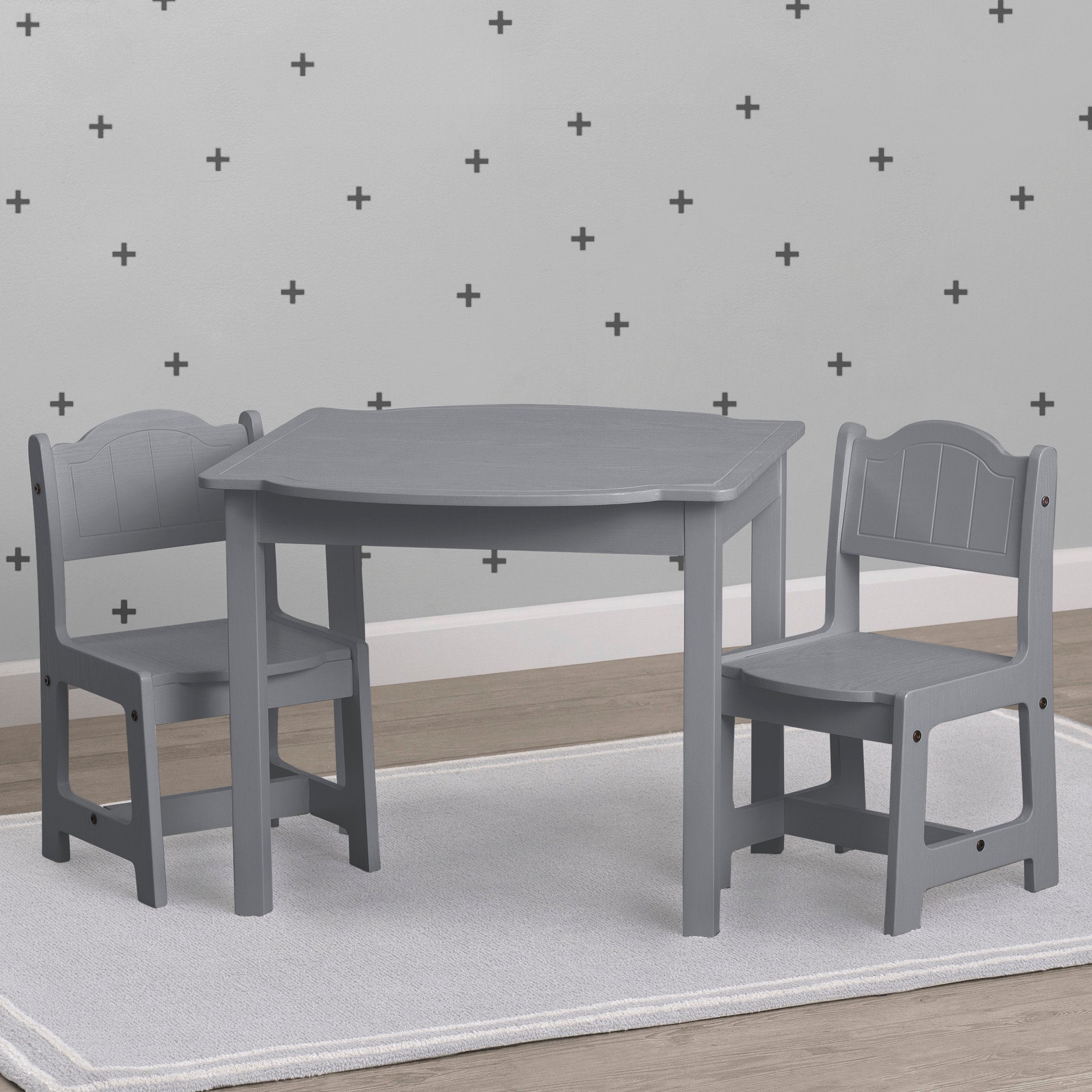 Newport Dining Table and 2 Chairs Set - Modern Kitchen Furniture for Small Spaces | Perfect for Breakfast Nook, Apartment, or Cozy Dining Area