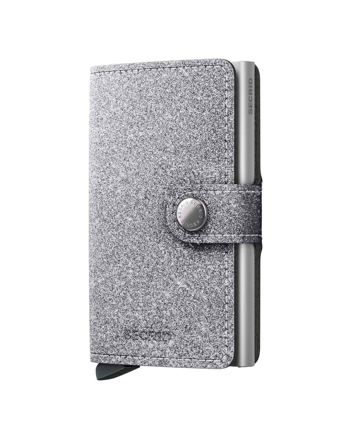 SECRID Miniwallet Glitter Silver RFID Blocking Wallet - Christmas Limited Edition Gift for Women | Compact Card Holder for Everyday Use, Travel & Shopping