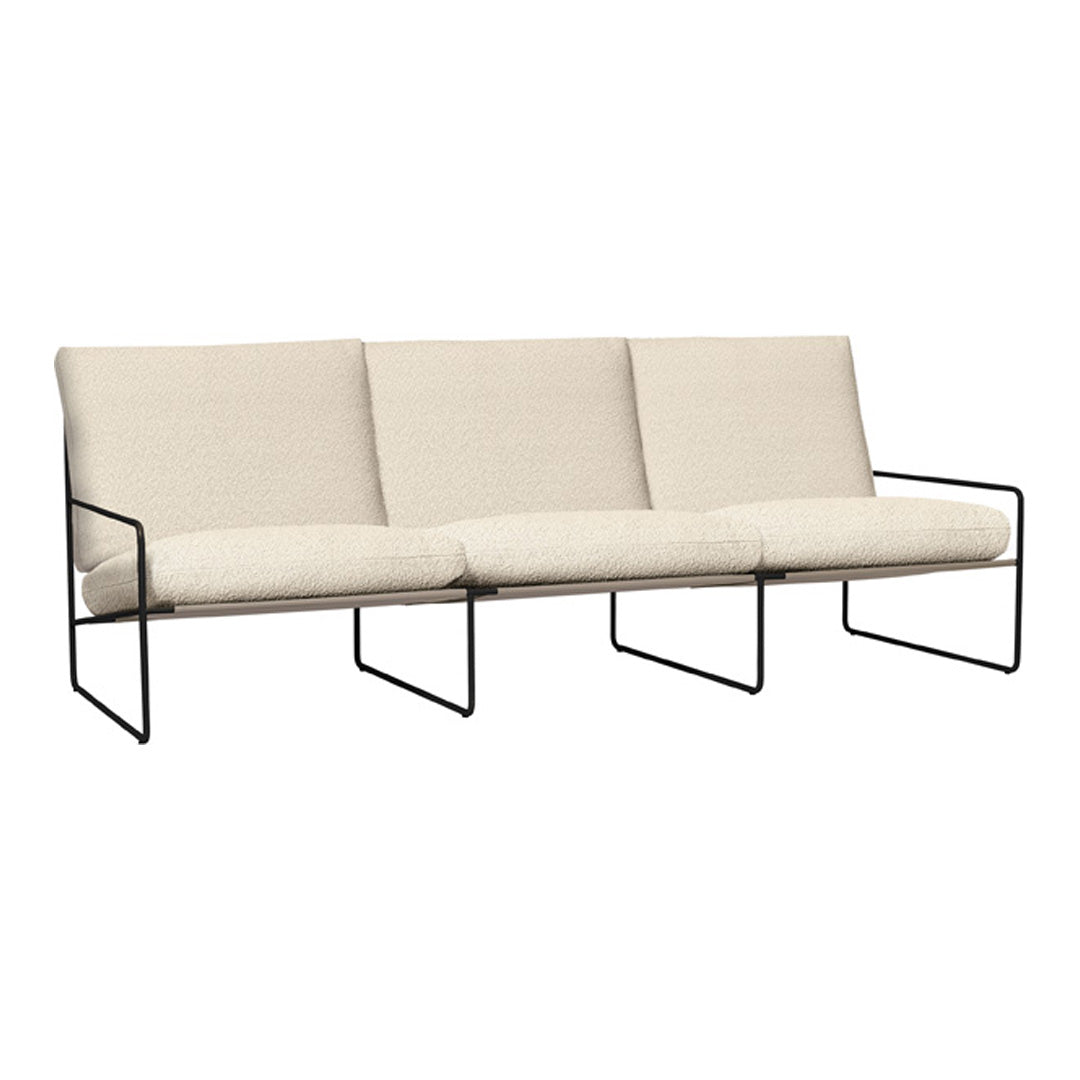 Ferm Living Desert Dolce Sofa - Modern Minimalist 3-Seater Couch for Living Room, Lounge & Office - Comfortable Mid-Century Design with Soft Fabric Upholstery
