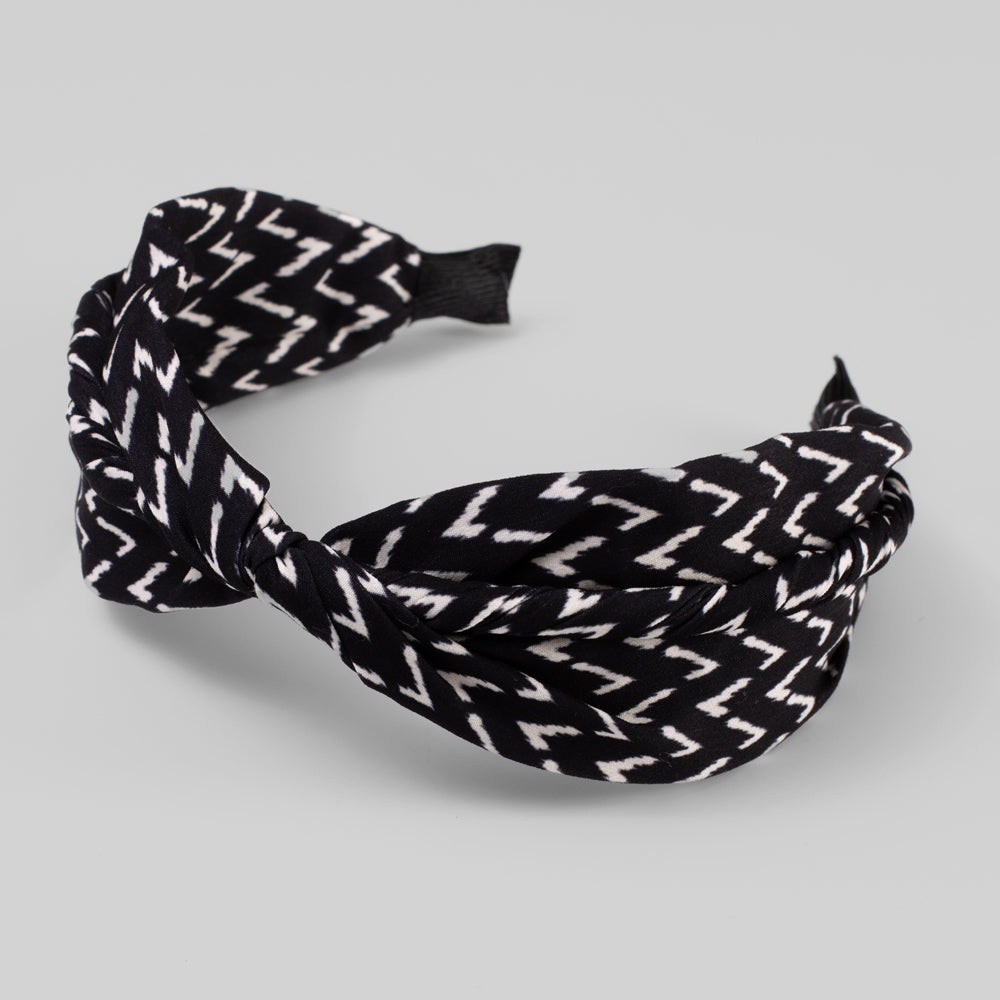 Handmade Zig Zag Print Headband for Women - Stylish Hair Accessories for Workout, Yoga, Running & Everyday Fashion