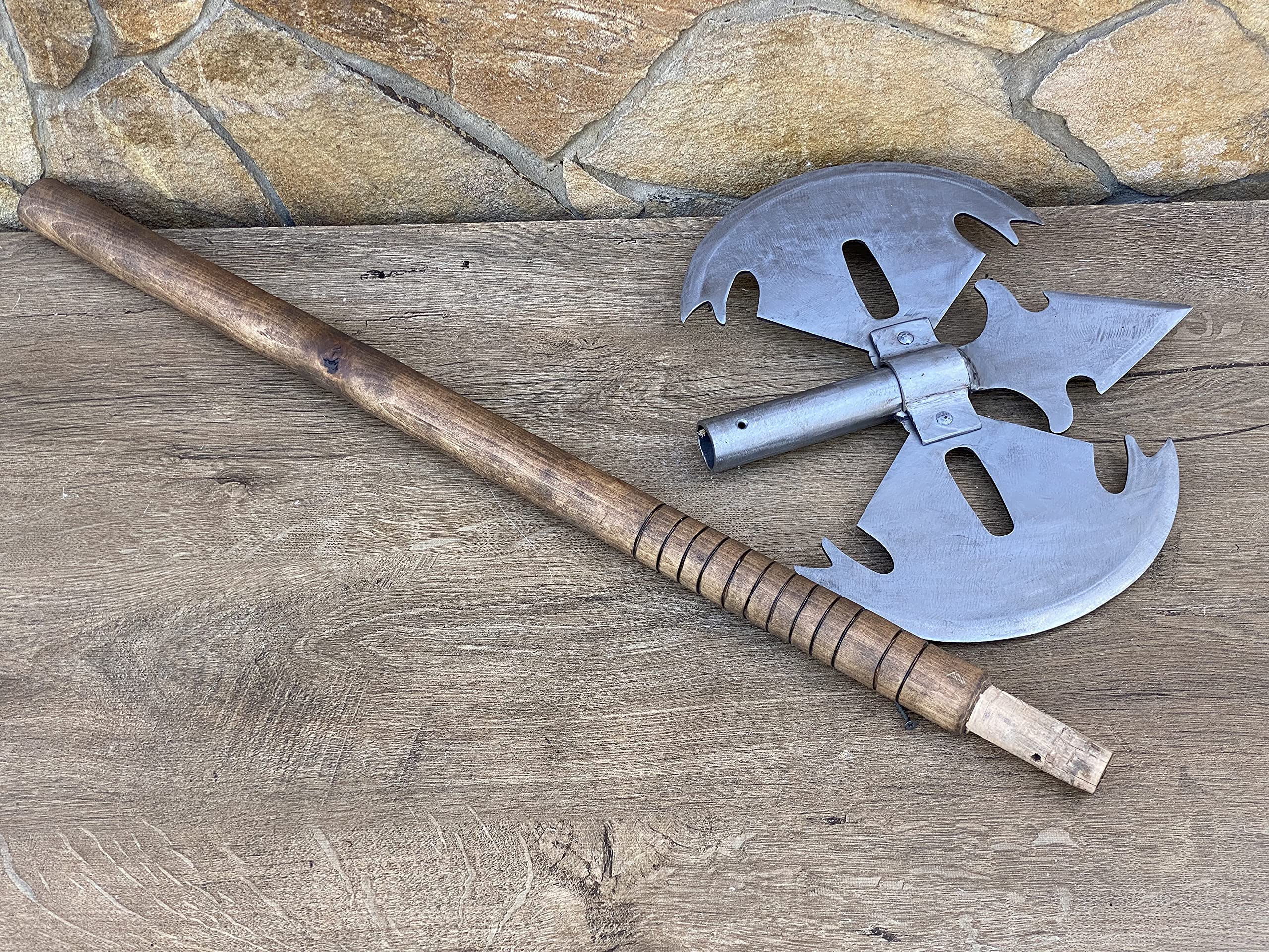 High-Quality Cosplay Axe Prop - Perfect for DIY, Vampire Costumes, Birthday & Christmas Gifts - Durable Steel Collectible for Display (Great for Halloween, Cosplay Events & Home Decor)