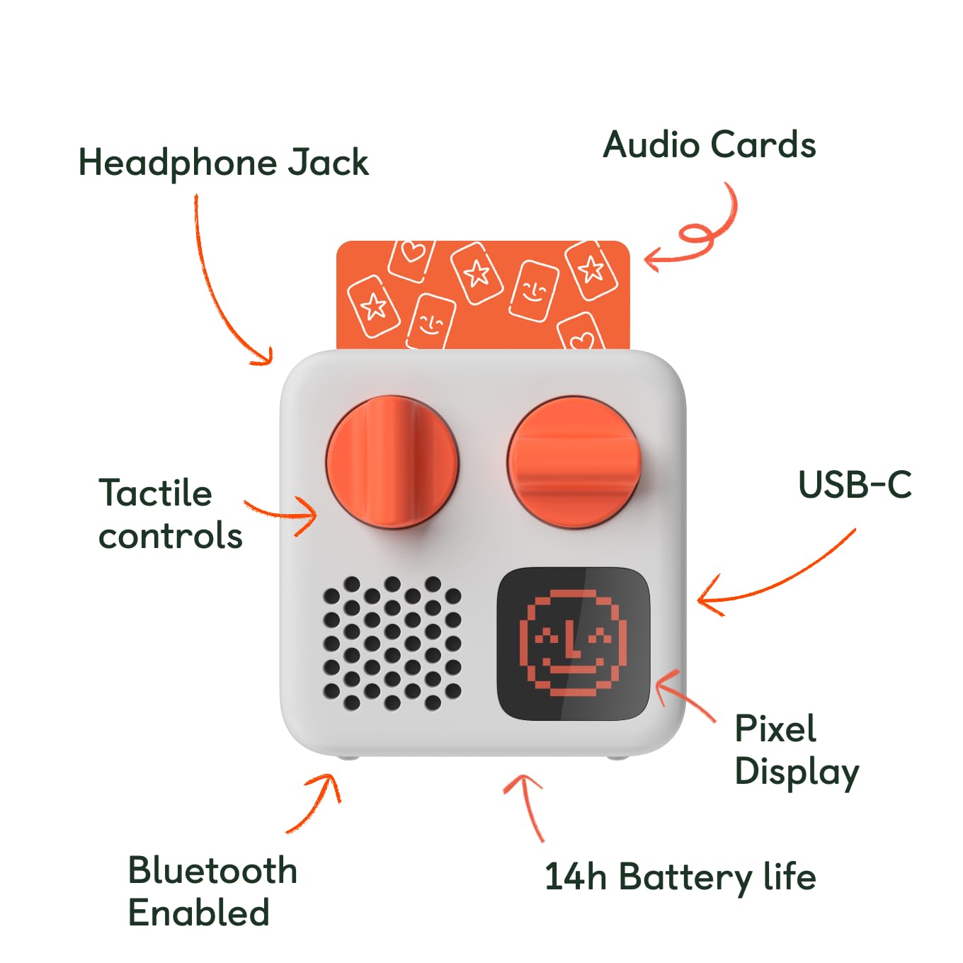 Yoto Mini (2024 Edition) + Disney Pixar Bundle – Screen-Free Bluetooth Audio Player for Kids | Stories, Music, Podcasts, Radio & White Noise | Travel-Friendly, Ok-to-Wake Alarm Clock | Perfect for Bedtime, Road Trips & Learning Activities