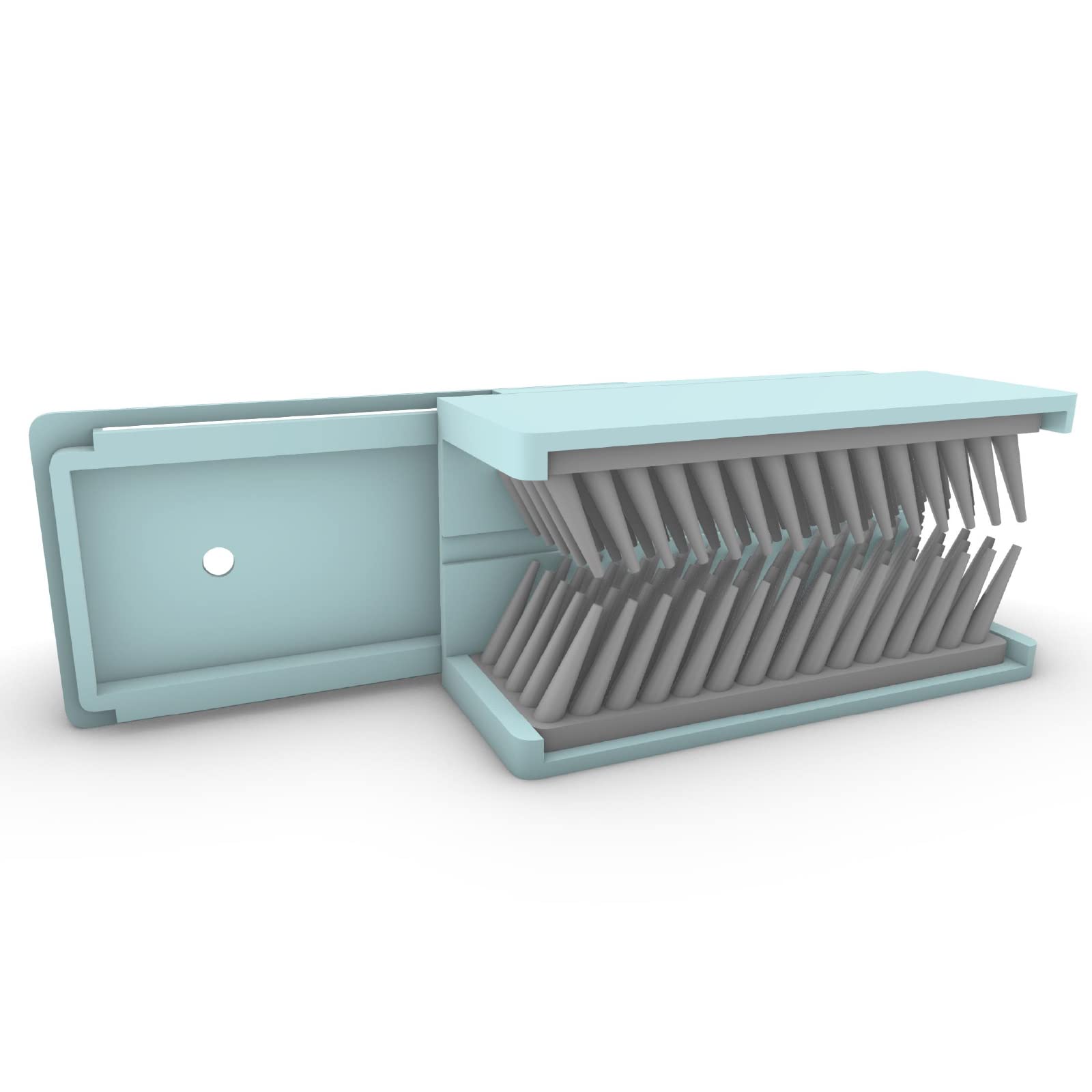 Dazzlewings Shower Drain Hair Catcher - Silicone Hair Trap for Bathroom, Easy to Install & Clean, Prevents Clogging - Blue (Perfect for Showers, Baths & Sinks)
