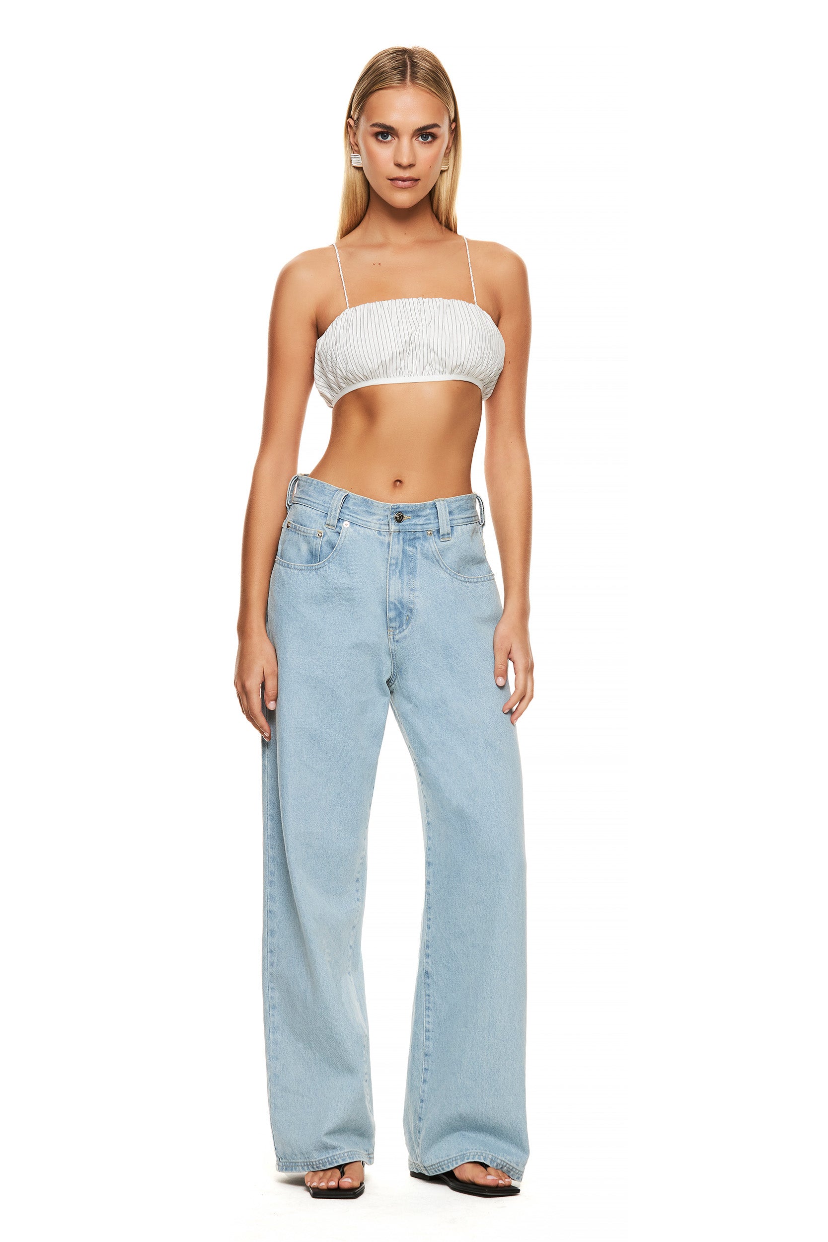 Cobi Stripe Crop Top - Trendy Women's Fashion T-Shirt for Casual Wear, Summer Outfits, and Street Style
