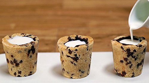 CNB-1SM Milk and Cookie Shot Maker Set - 6-Piece Multicolor Baking Kit for Fun Dessert Cups | Perfect for Parties, Holidays & DIY Treats at Home