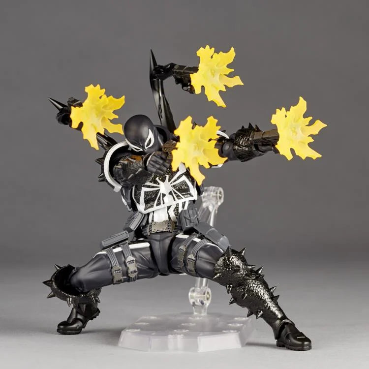 Amazing Yamaguchi Revoltech Agent Venom Action Figure NR023 - Highly Articulated Collectible for Marvel Fans, Display & Photography