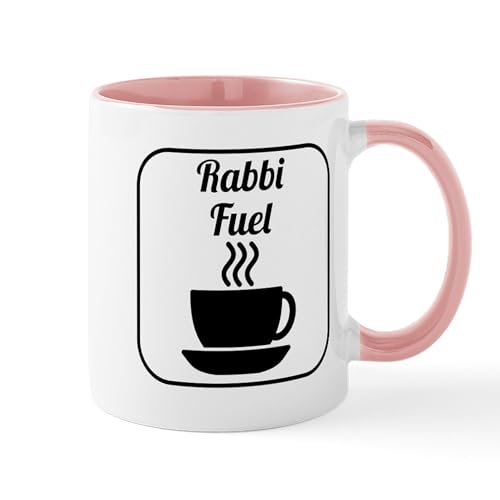 White/Pink Inside - Rabbi Fuel Mugs