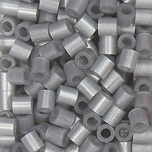 1000pcs Metallic Silver Perler Beads Fuse Beads for DIY Crafts, Jewelry Making, Kids Art Projects & Home Decor